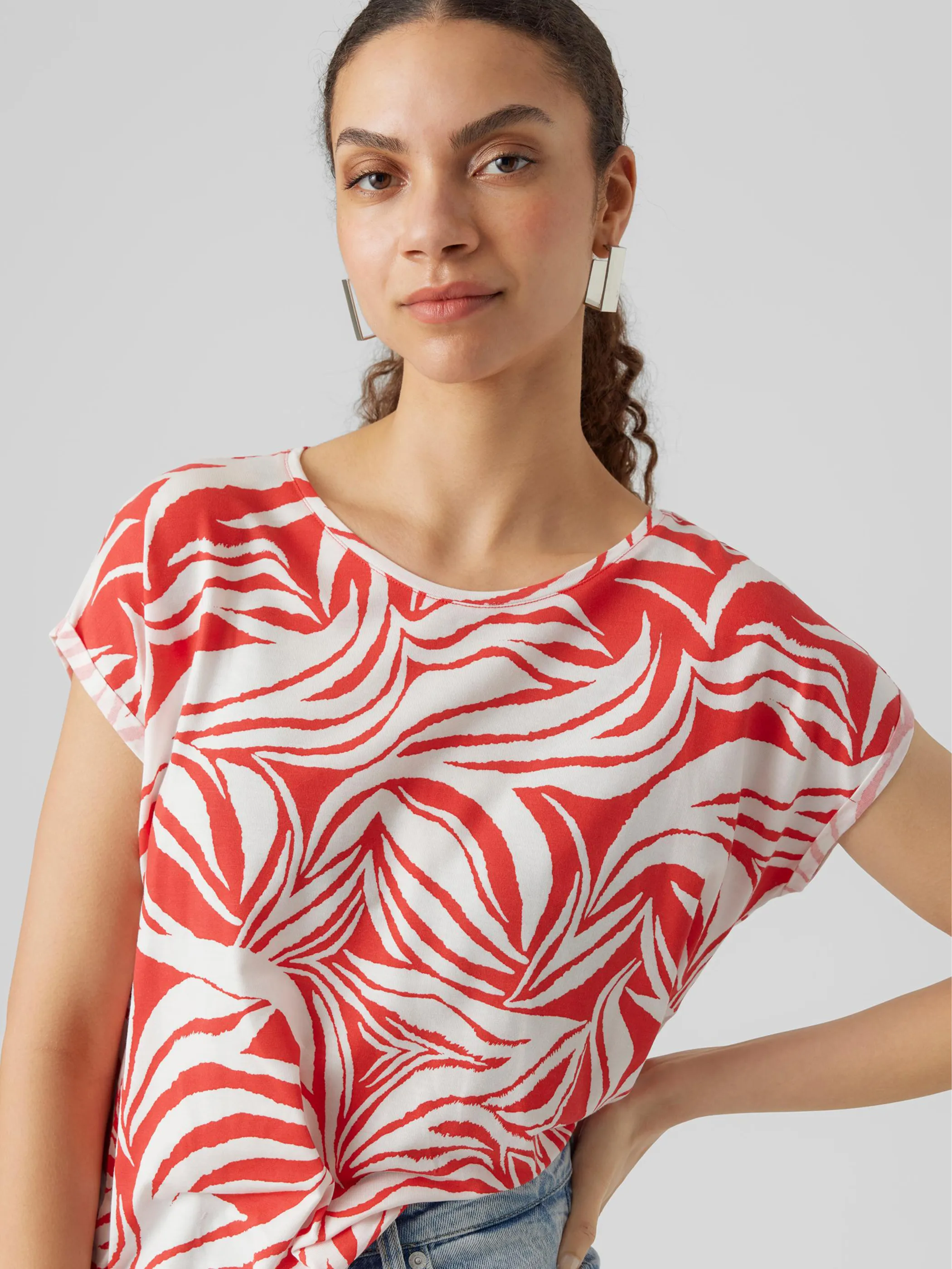 Vero Moda 10214302 VMAVA PLAIN SS TOP MU Rot 842557 291315075 4 Vero Moda 10214302 VMAVA PLAIN SS TOP MU Rot 842557 291315075 4