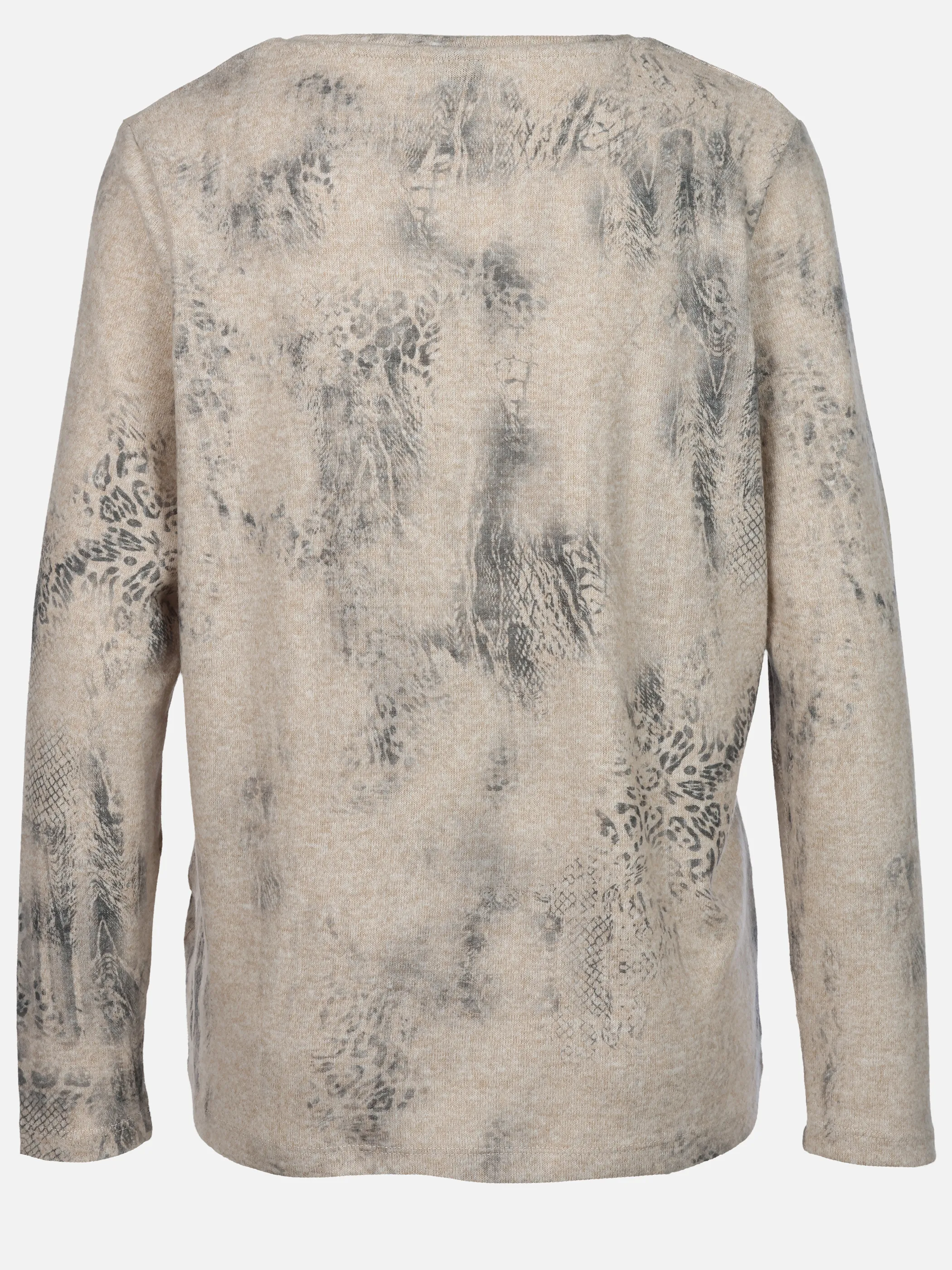 Sure Da-Flauschshirt m. Frontprint Beige 932670 BEIGE 2
