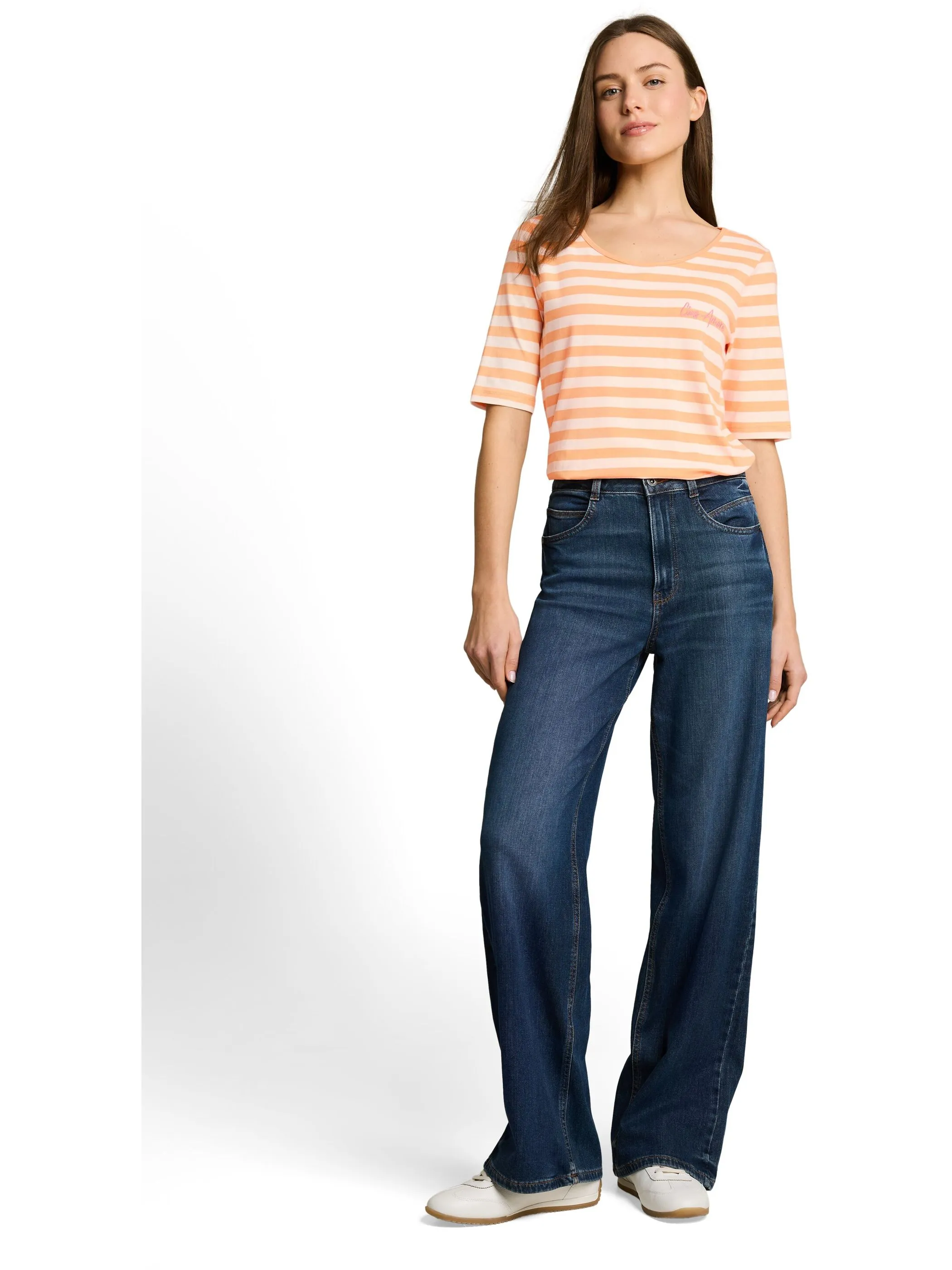 Tom Tailor 1051218 T-Shirt small embro Orange 926015 40327 4