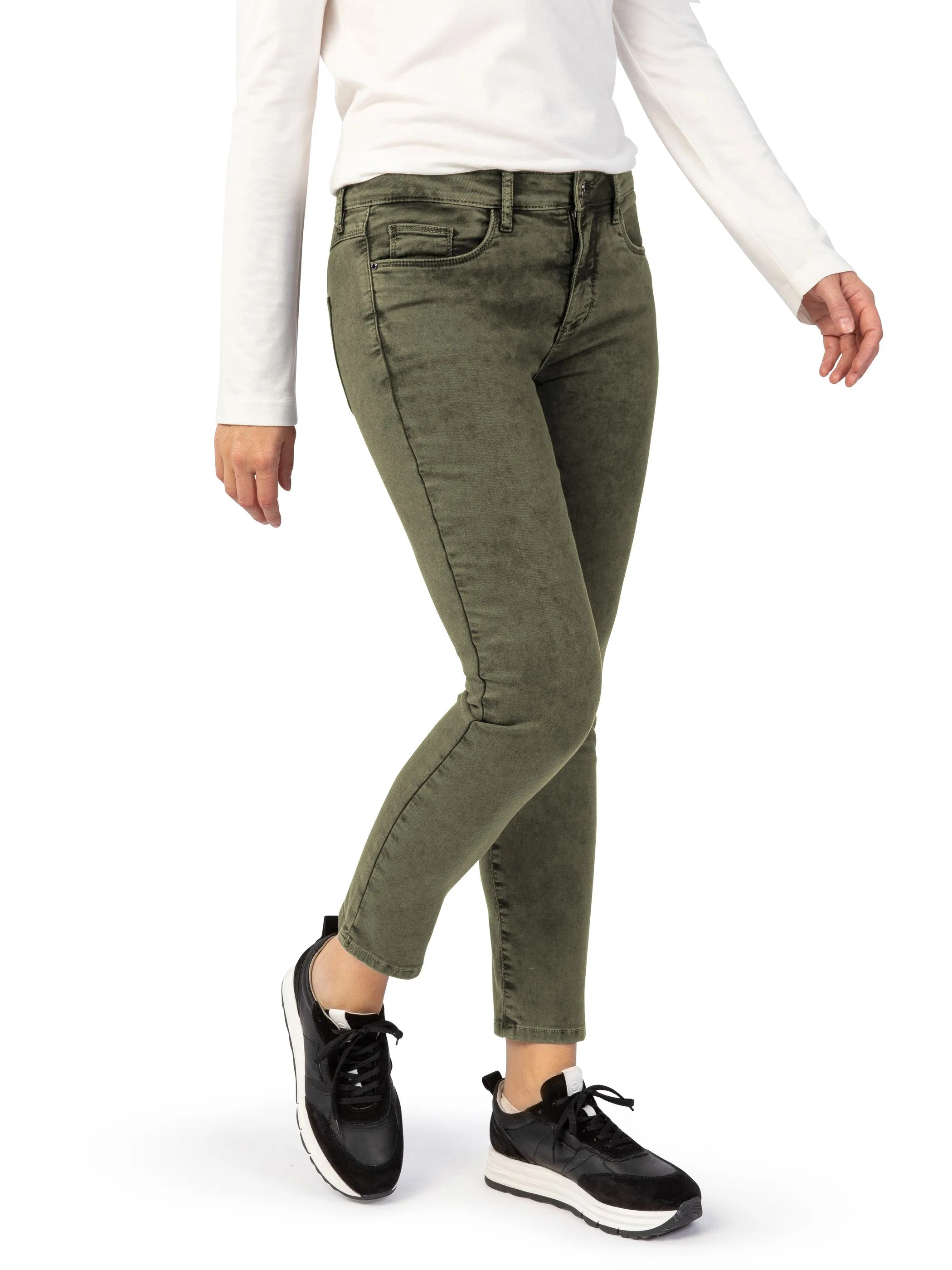Stooker DOB 22900980007747 Da. Hosen lang, Oliv 888723 7747 5