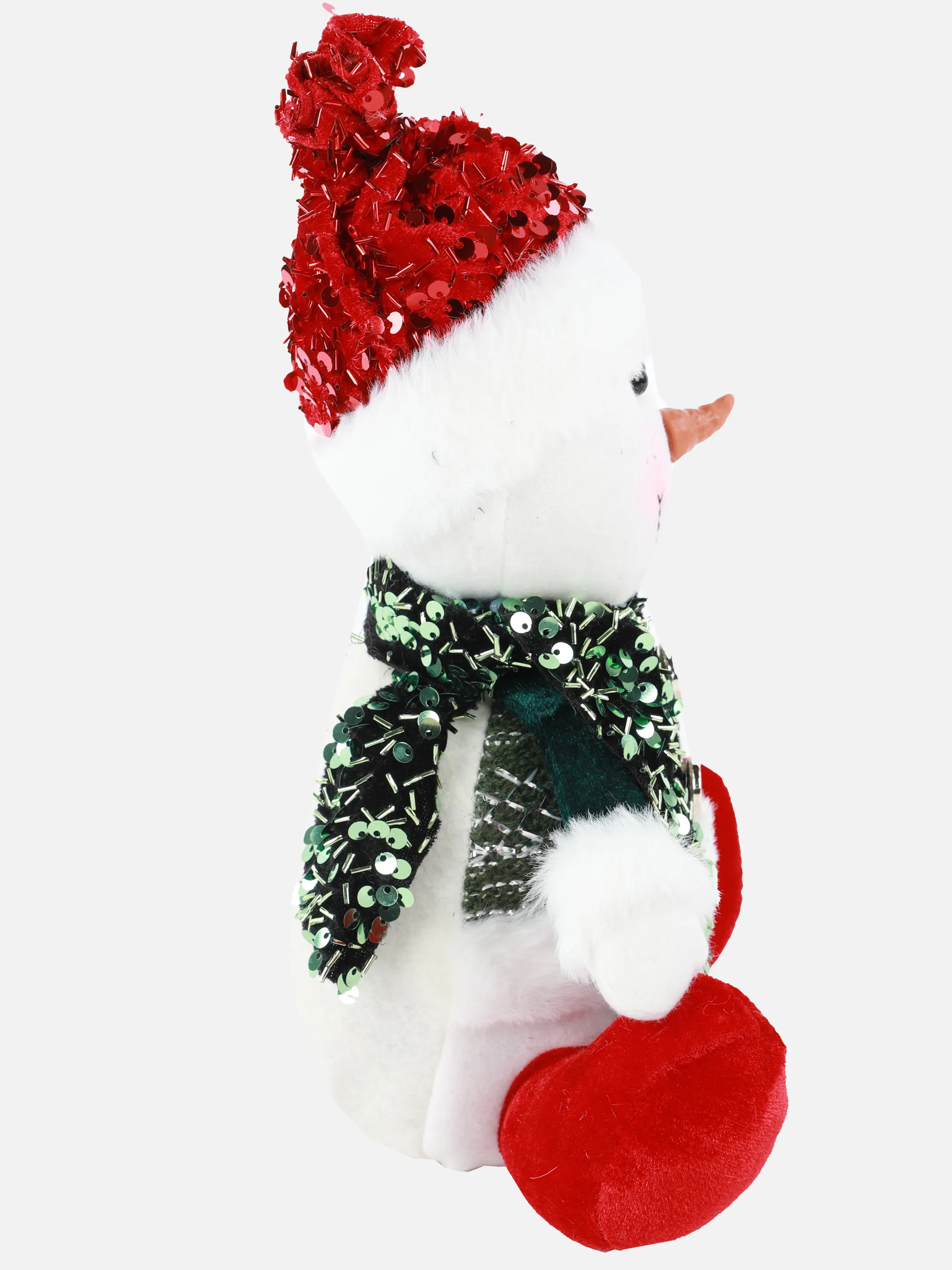 Weihnachten Schneemann sitzend 16x21x24 Weiß 916694 WEIß 3