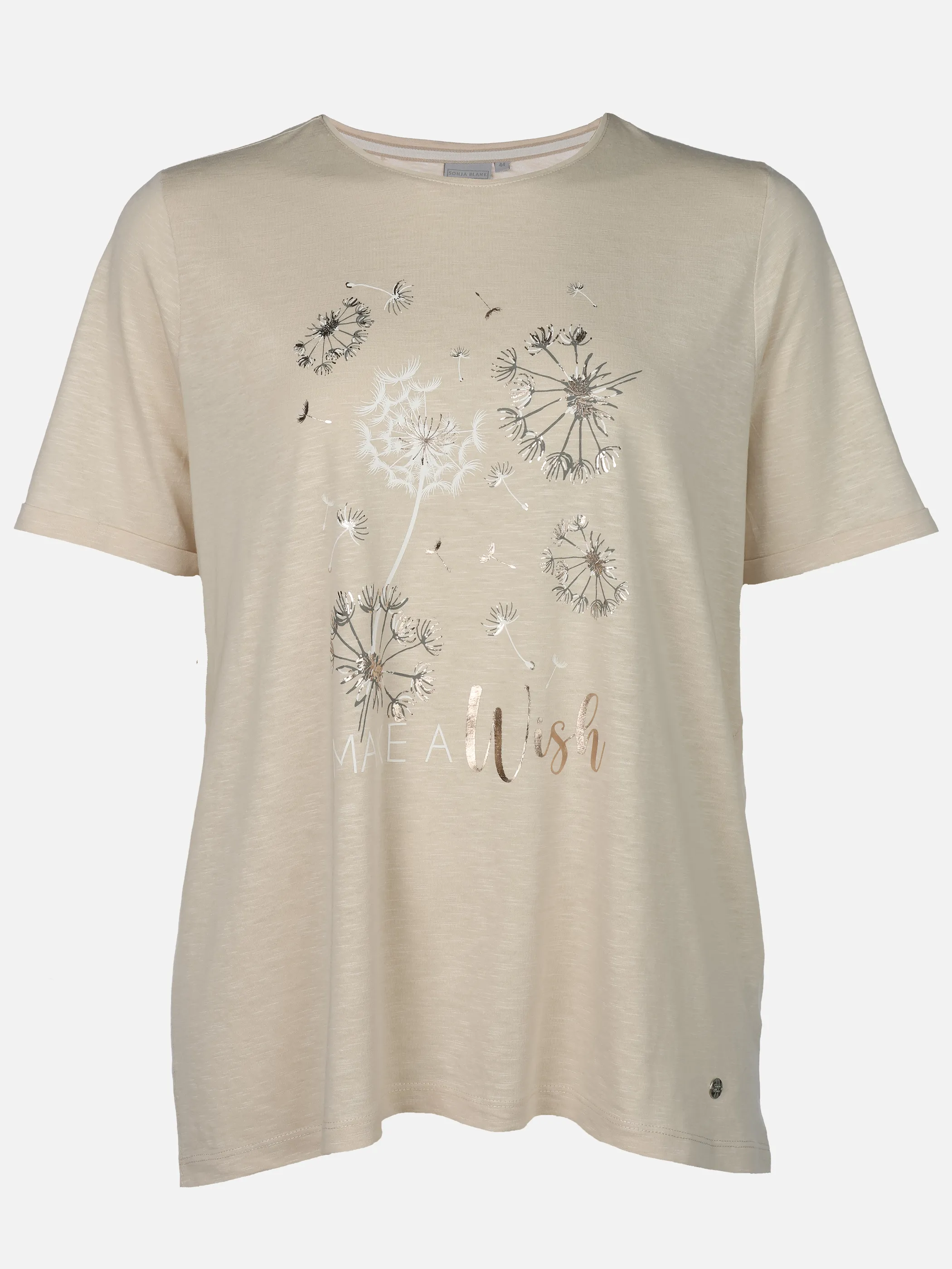 Sonja Blank Da-gr.Gr. T-shirt Beige 925897 FRENCH OAK 1