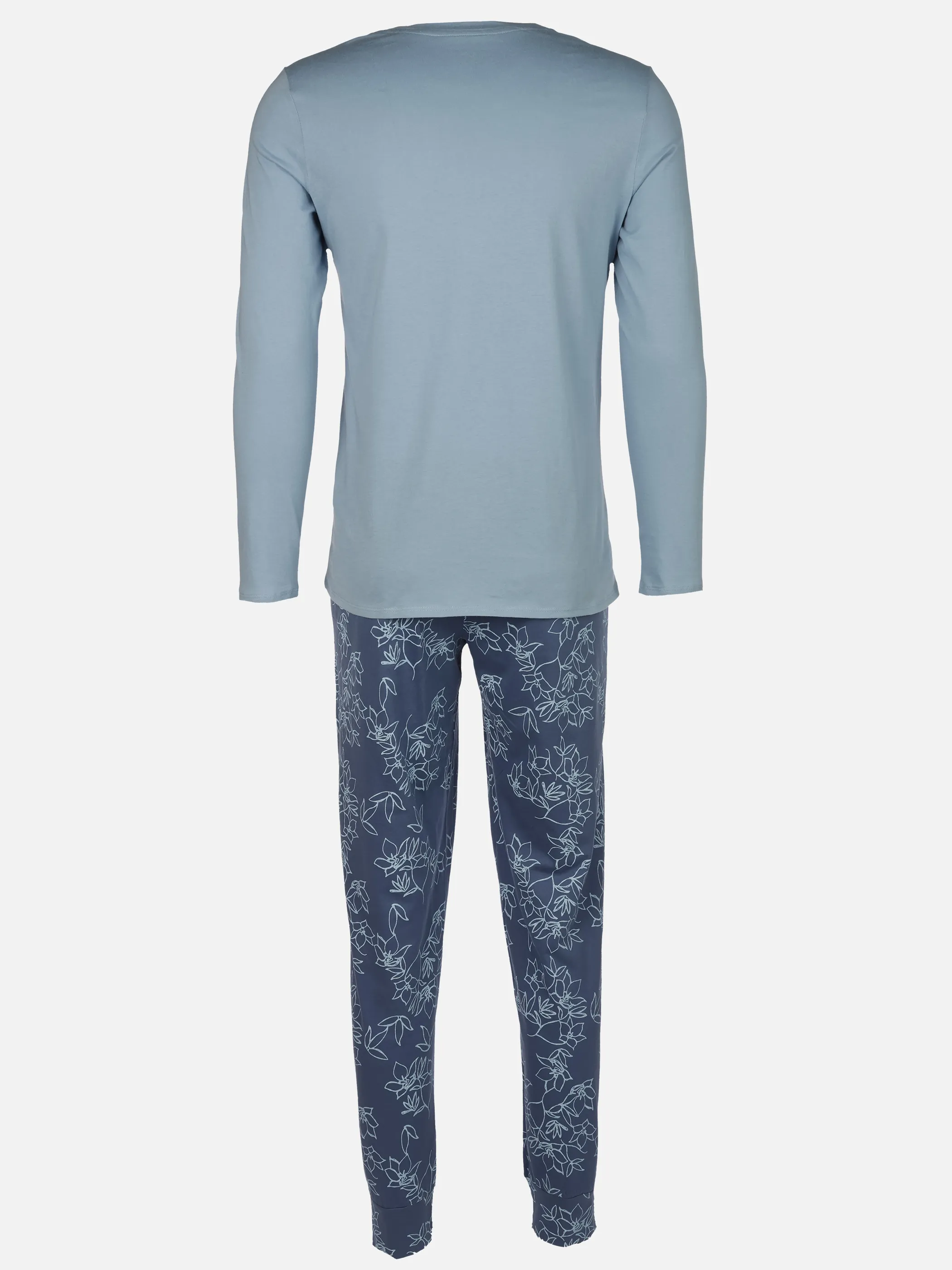 UNCOVER by Schiesser 182852 Schlafanzug lang Blau 914229 805 2