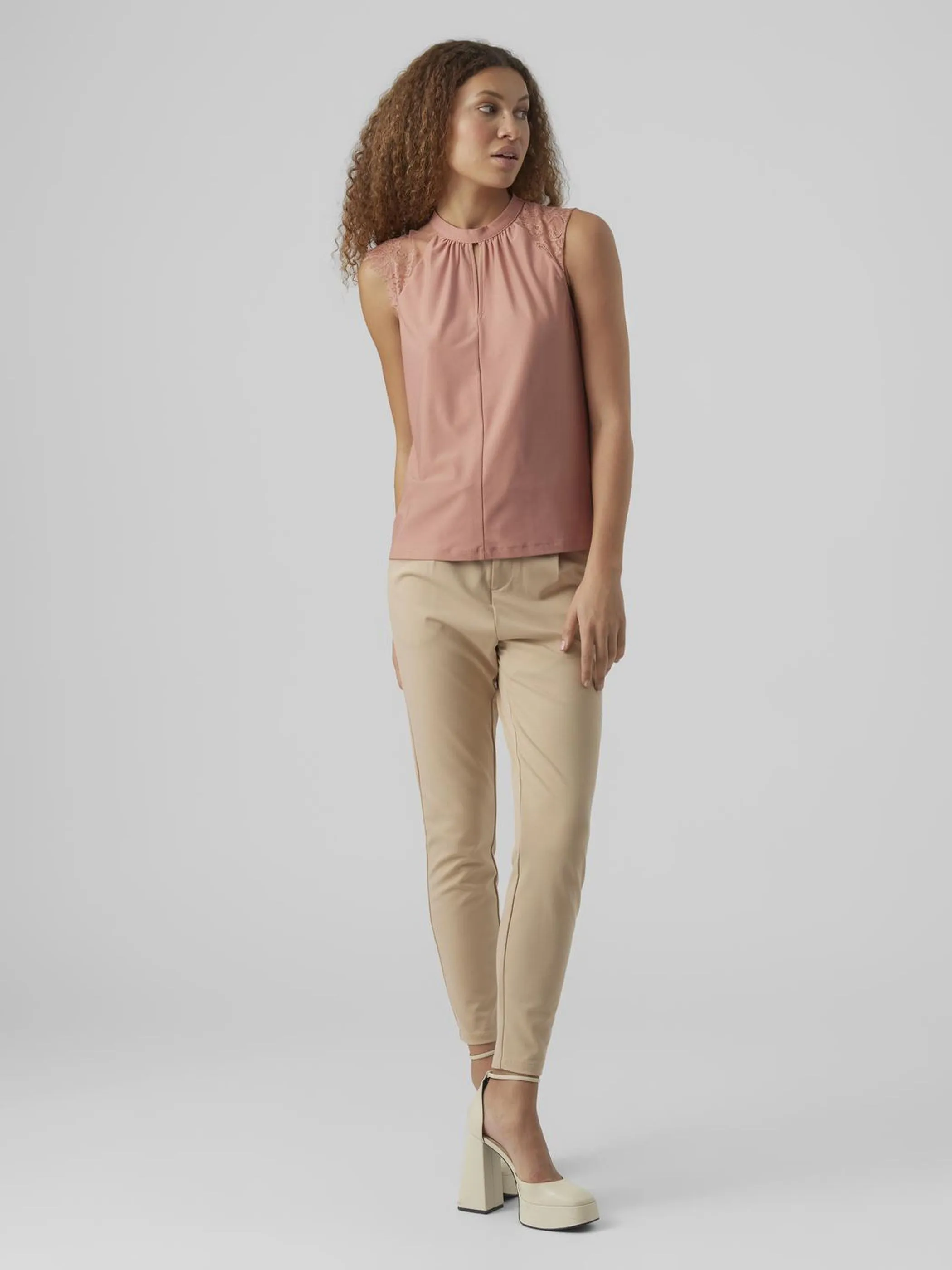 Vero Moda 10226072 VMMILLA SL LACE TEE G Rosa 873831 217630 4 Vero Moda 10226072 VMMILLA SL LACE TEE G Rosa 873831 217630 4