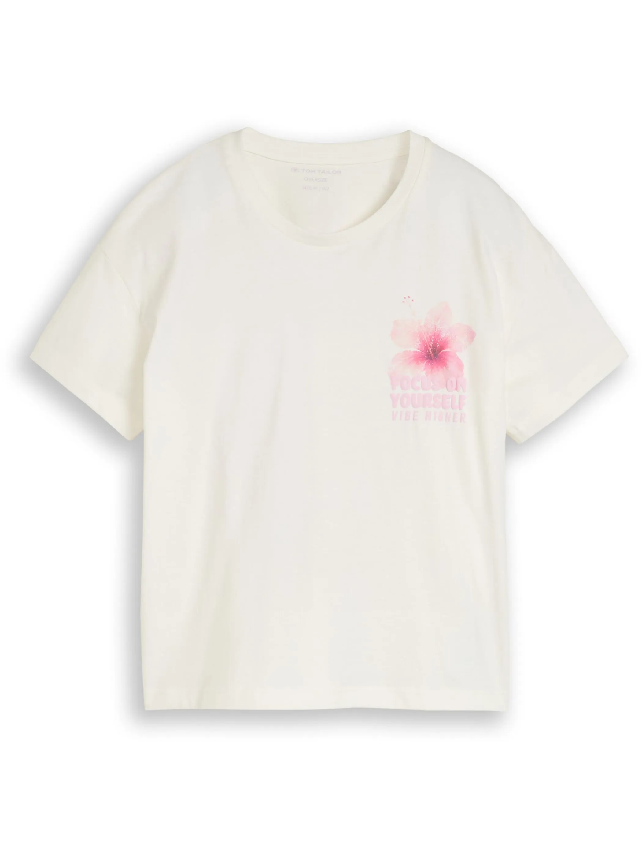 Tom Tailor 1051057 oversize printed T-shirt Weiß 929673 10315 1