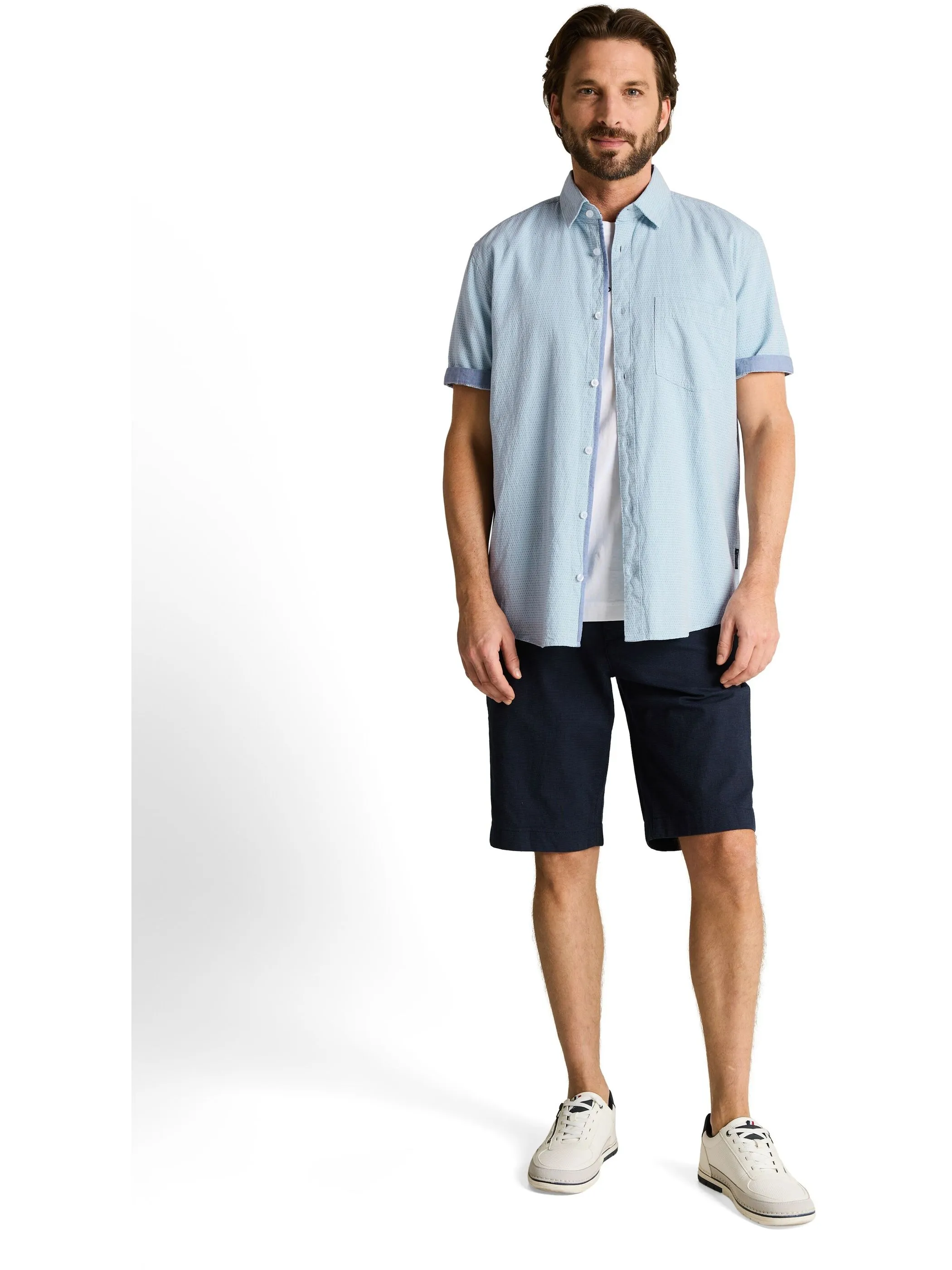 Tom Tailor 1051948 NOS structured shirt Blau 922118 39668 4