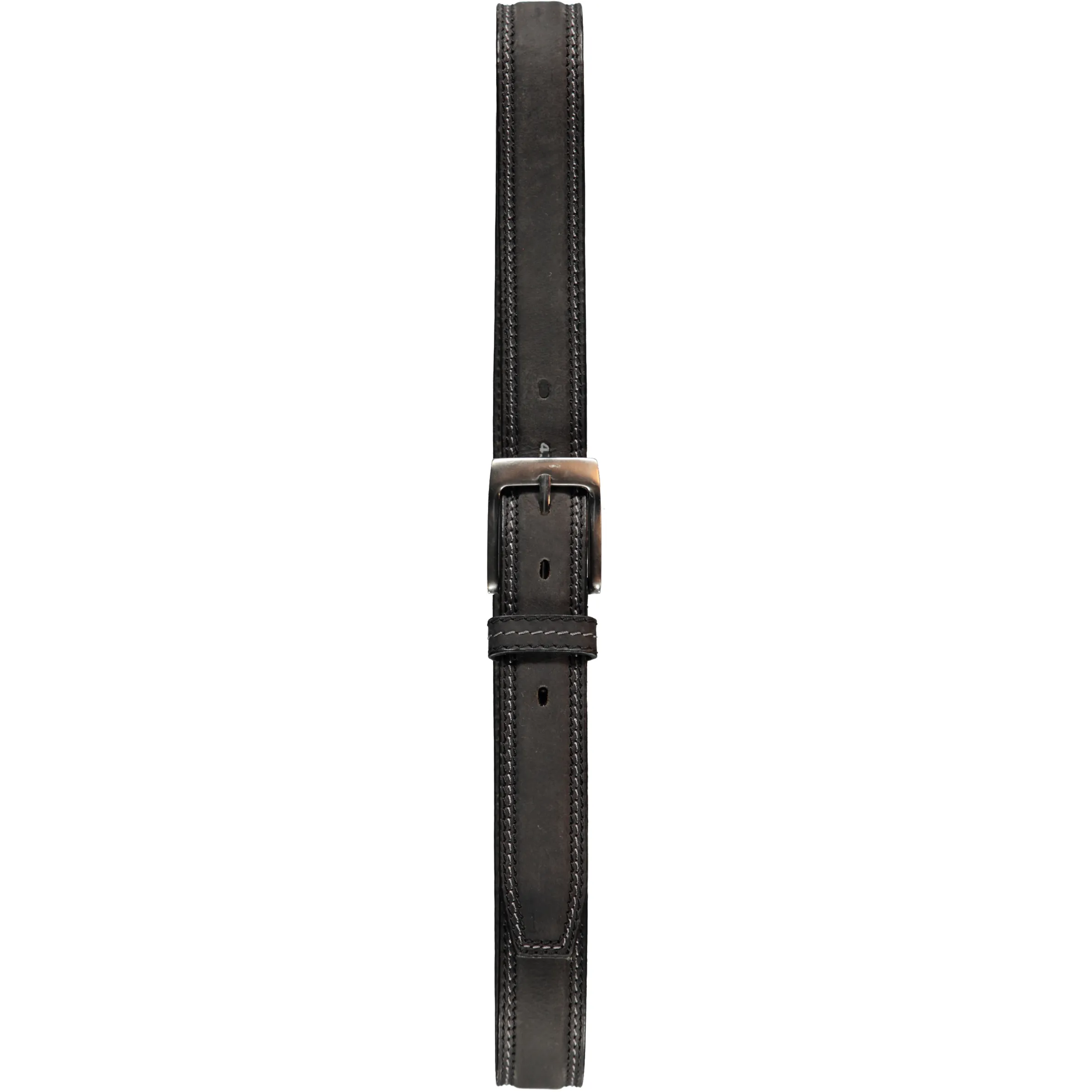 Jim Spencer Ledergürtel Kontraststeppung Schwarz 645143 SCHWARZ 1