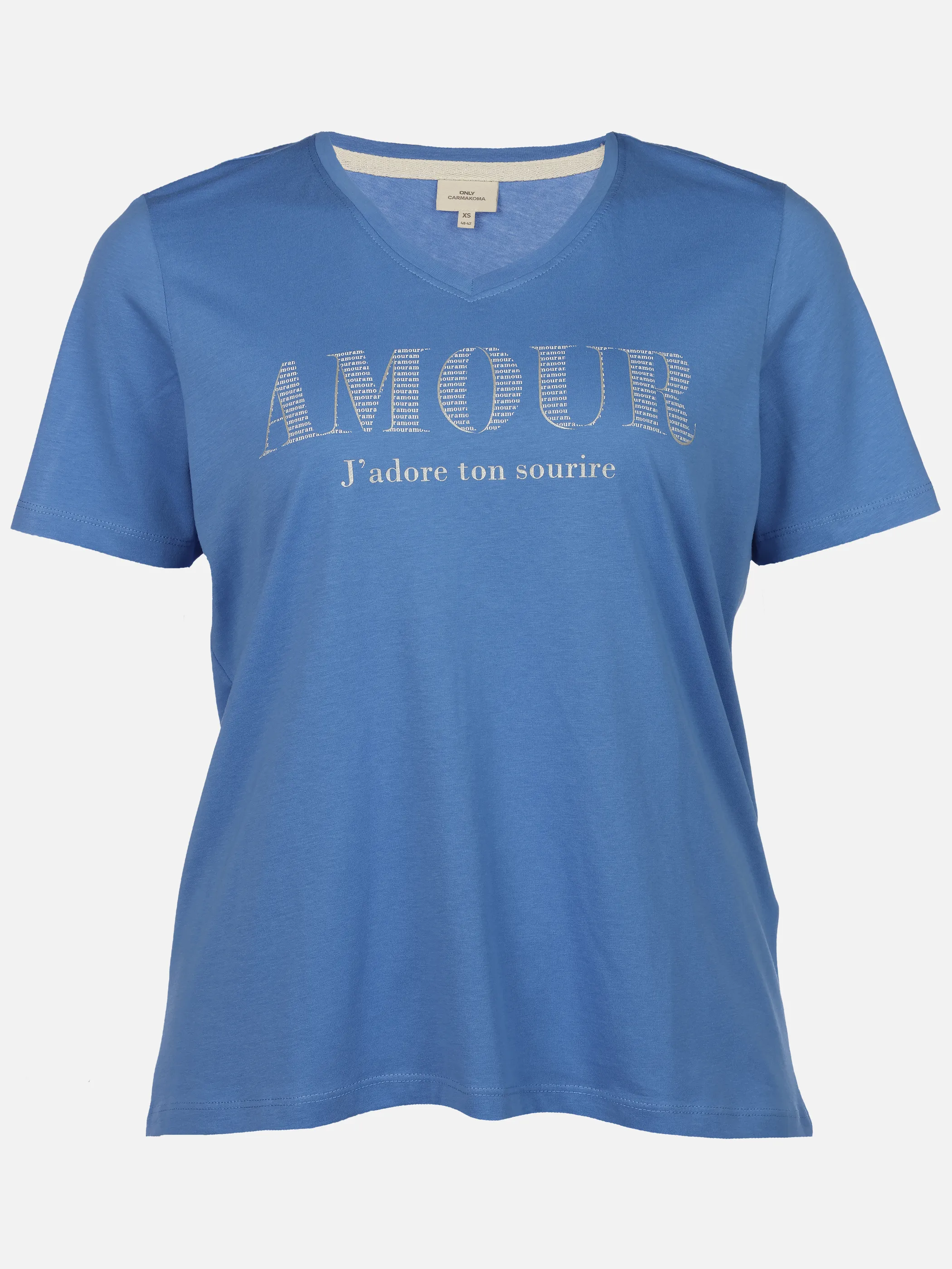 Only Carmakoma 15372129 CARTIRA SS V-NECK TEE Grün 926834 177937001 1