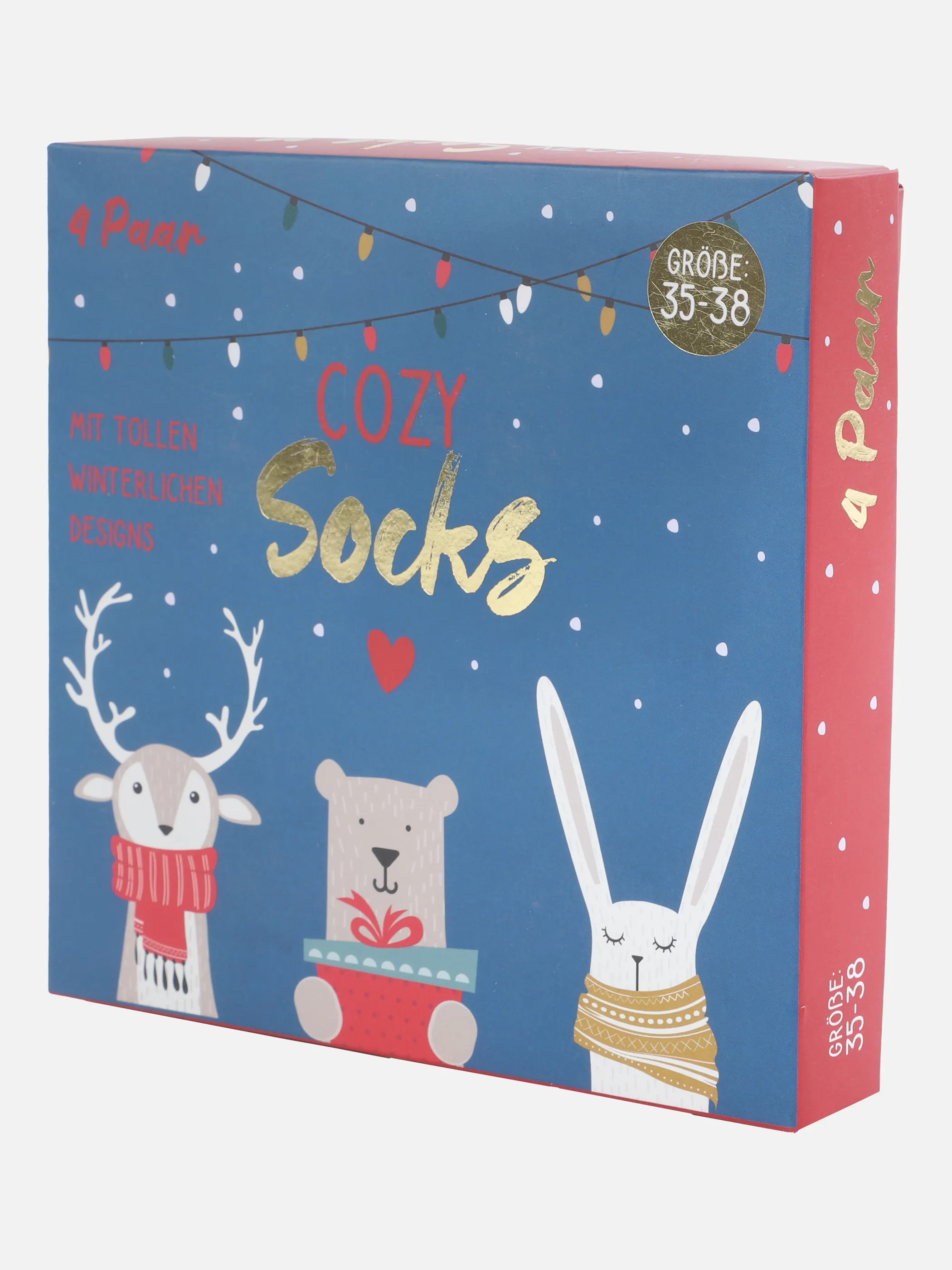 Weihnachtssocken 4er Pack XMas Gesche Grün 870396 GRÜN/WEIß 4