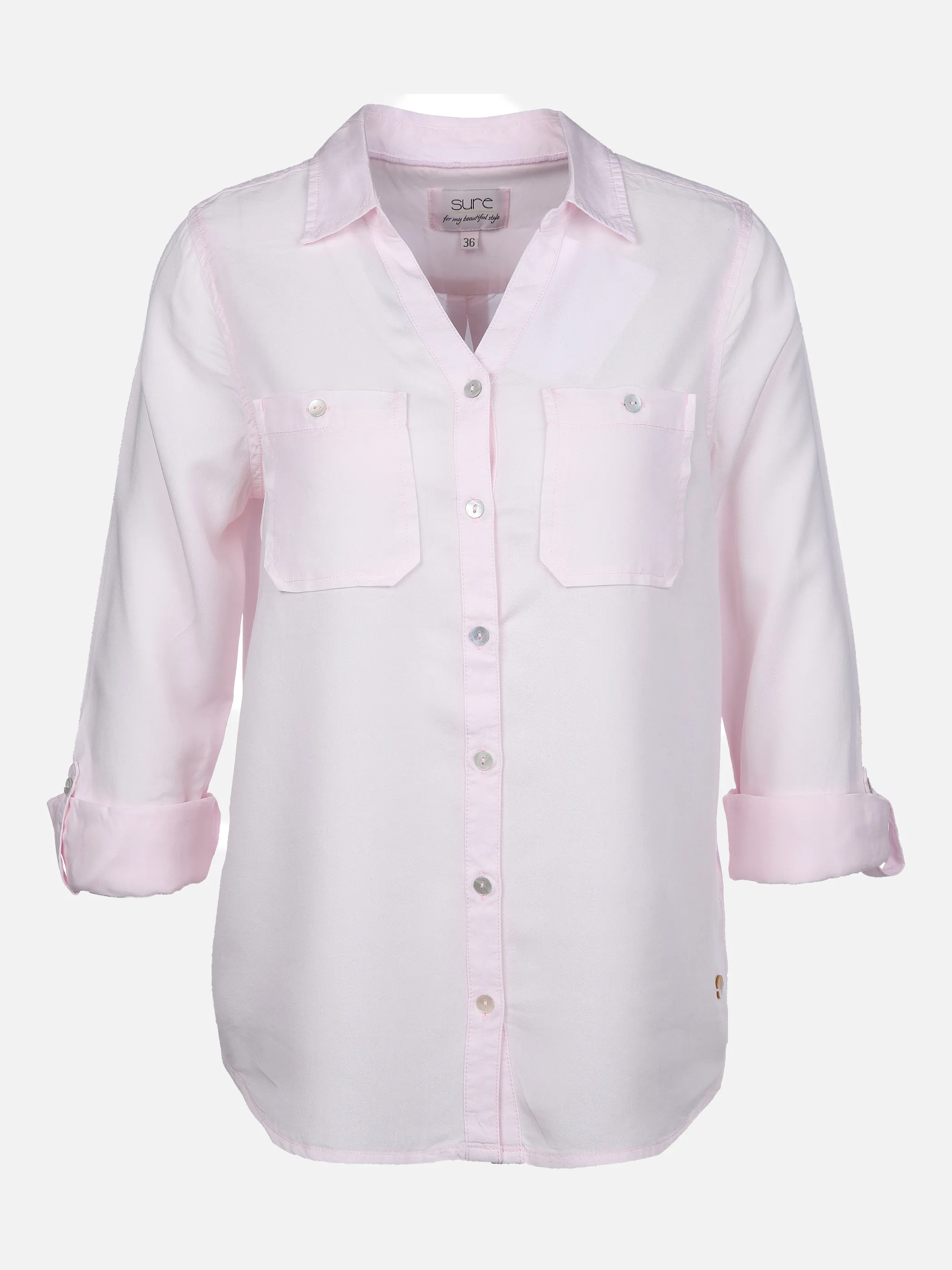 Sure Da-Bluse m. Brusttaschen Rosa 862502 ROSE 1