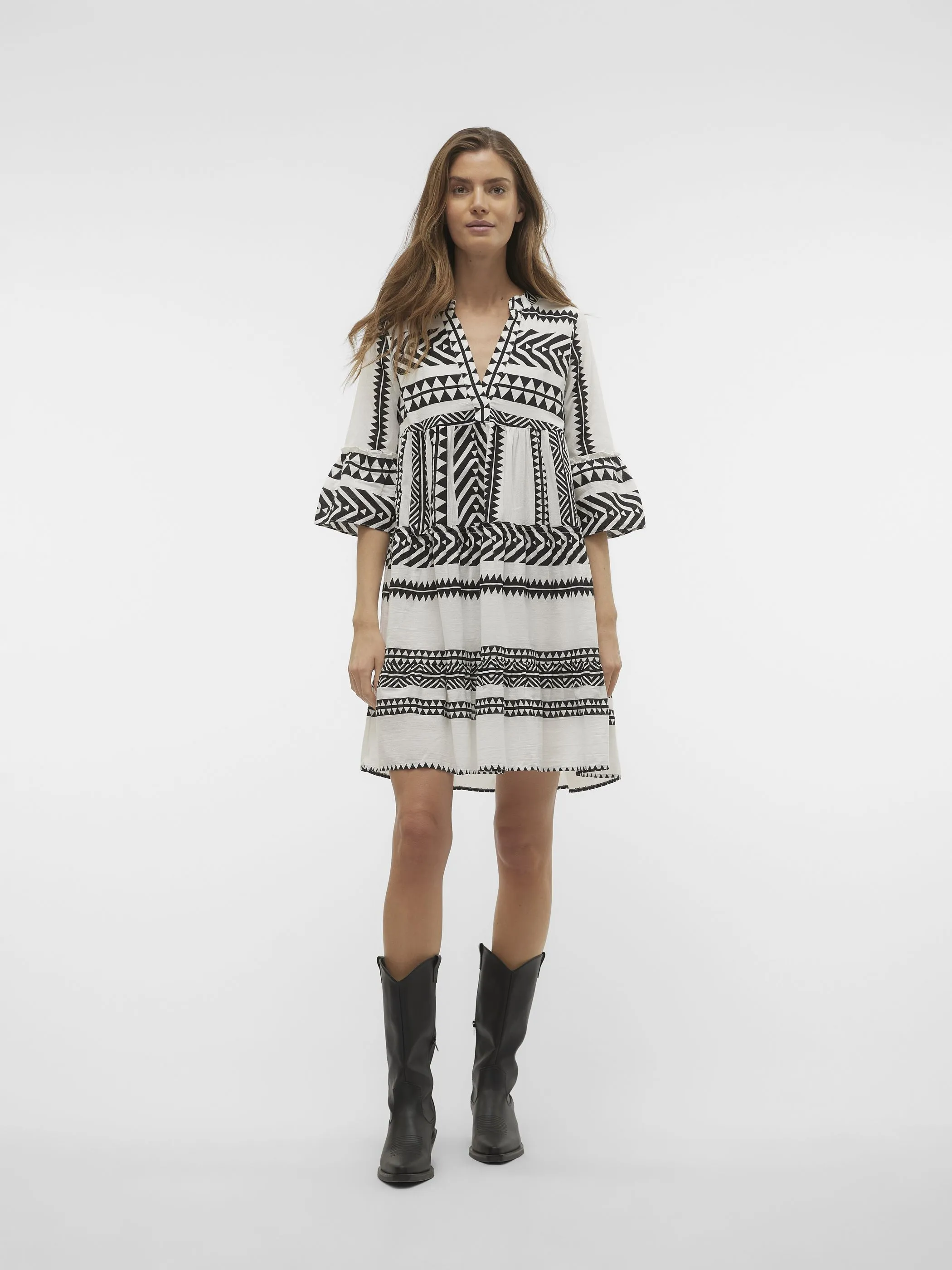 Vero Moda 10225127 VMDICTHE 3/4 TUNIC EX Schwarz 832970 175598098 4