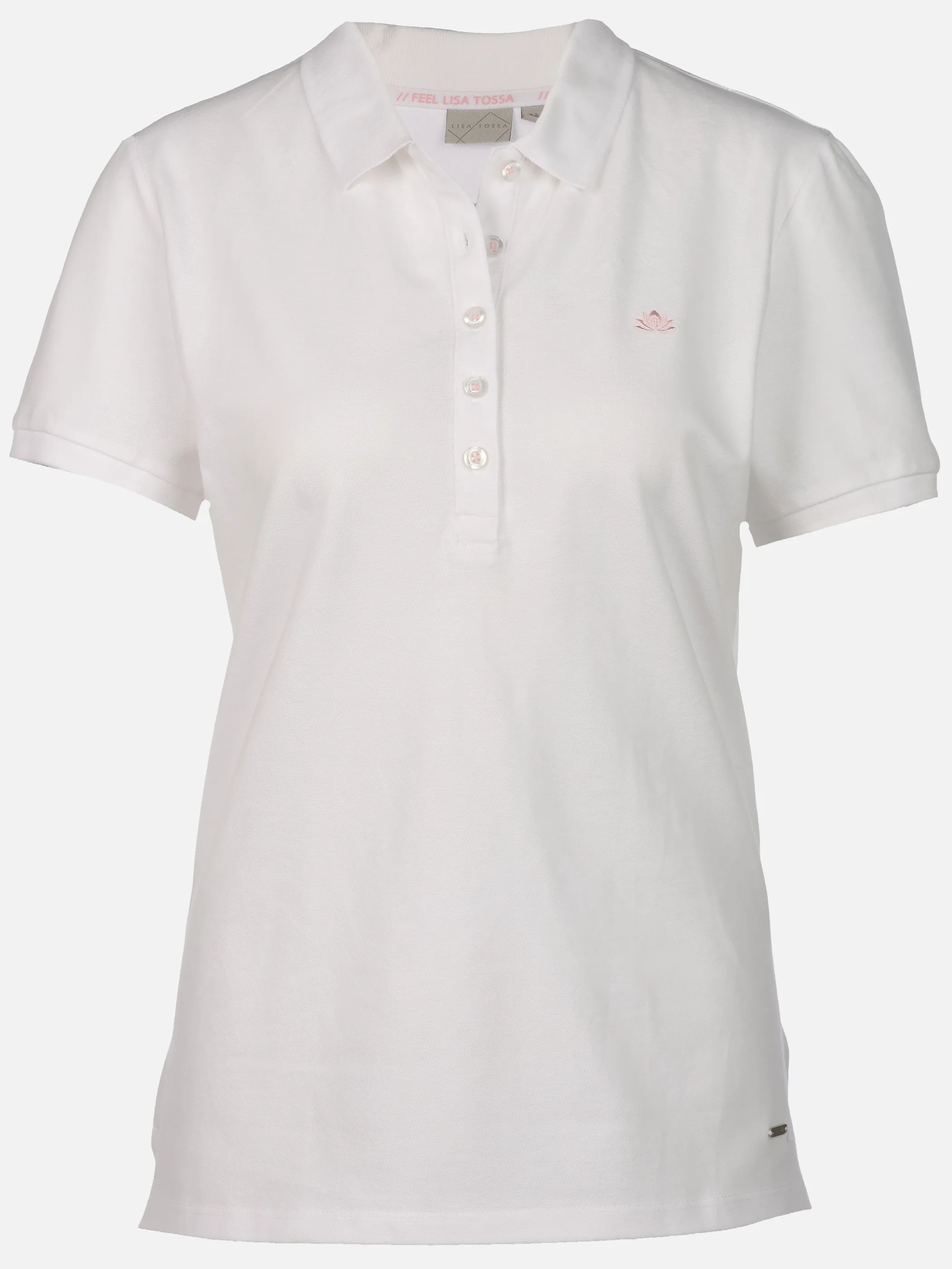 Lisa Tossa Da-Polo-Shirt 1/2 Arm Weiß 923308 BWHITE 1