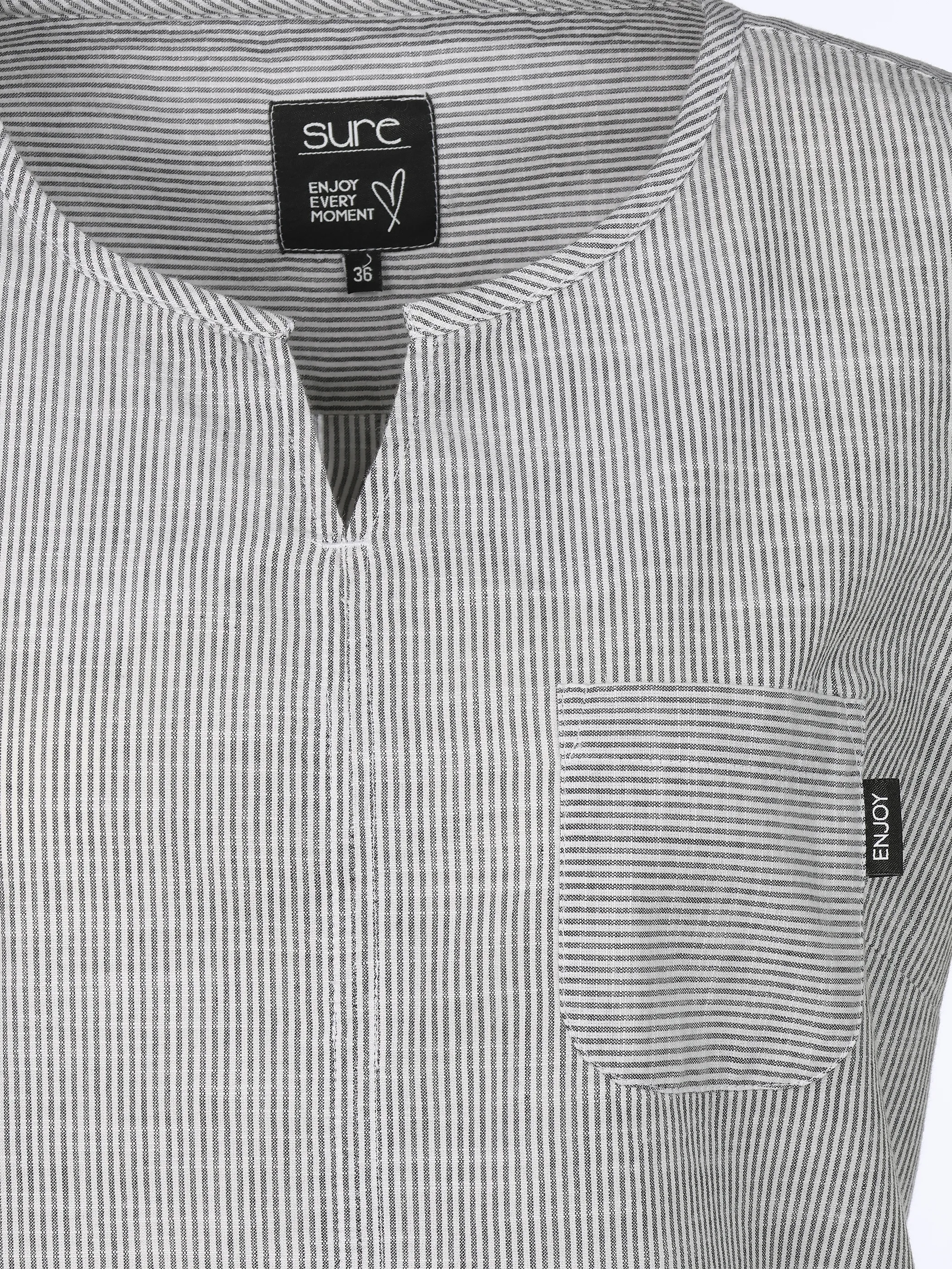 Sure Da-Top, gestreift Schwarz 924511 BLACK 3