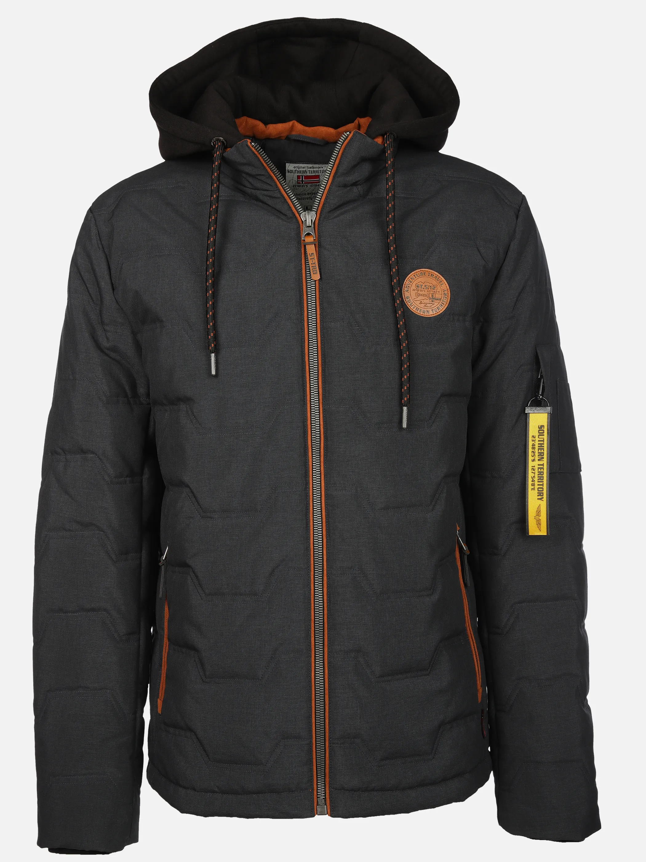 Southern Territory He. Steppjacke melange Schwarz 912700 BLACK 1