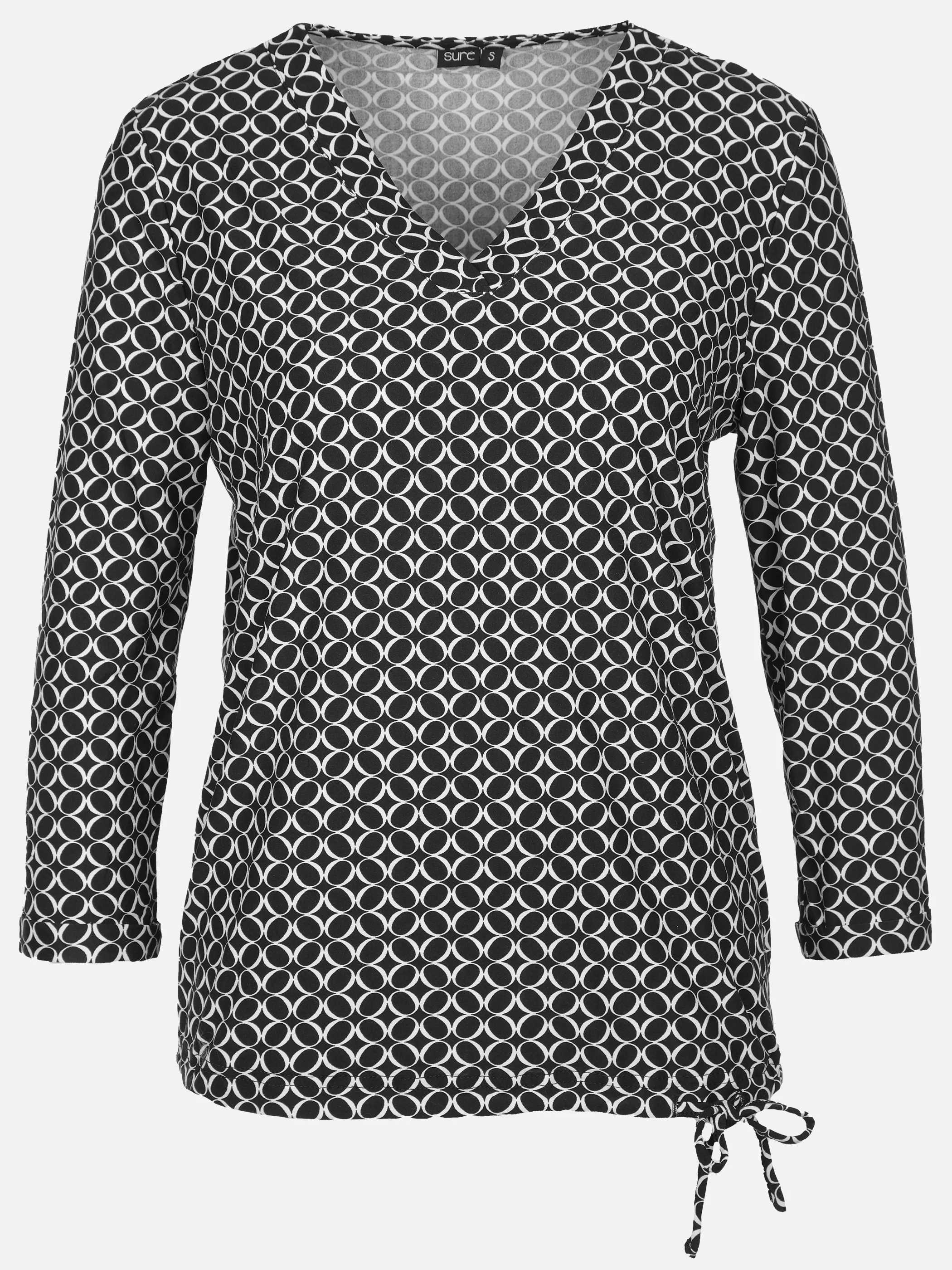 Sure Da-Print-Shirt m. 3/4 Arm Schwarz 906568 SW 1