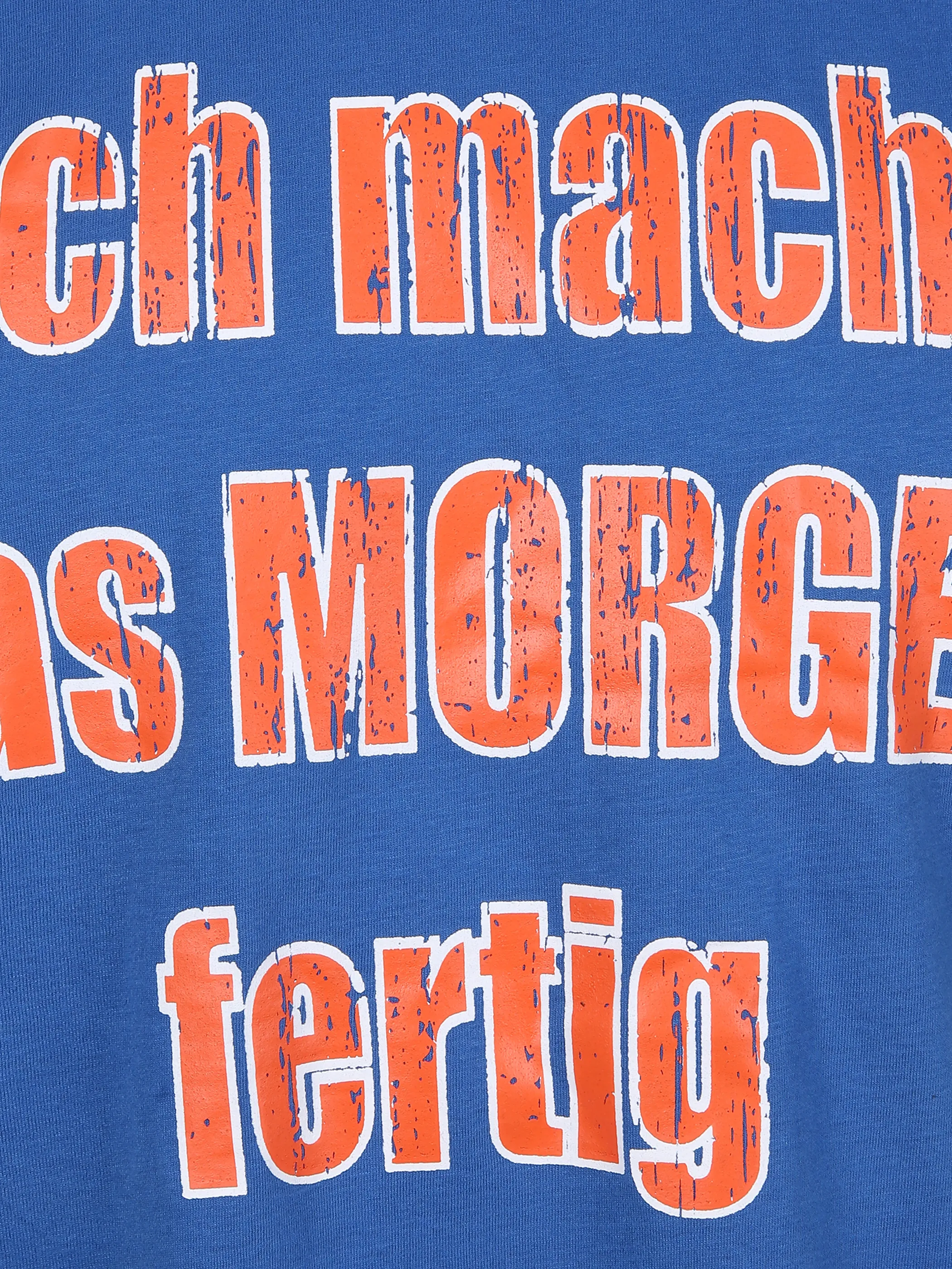 Worker He. T-Shirt 1/2 Arm Sprüche Blau 861655 BLUE 3 Worker He. T-Shirt 1/2 Arm Sprüche Blau 861655 BLUE 3