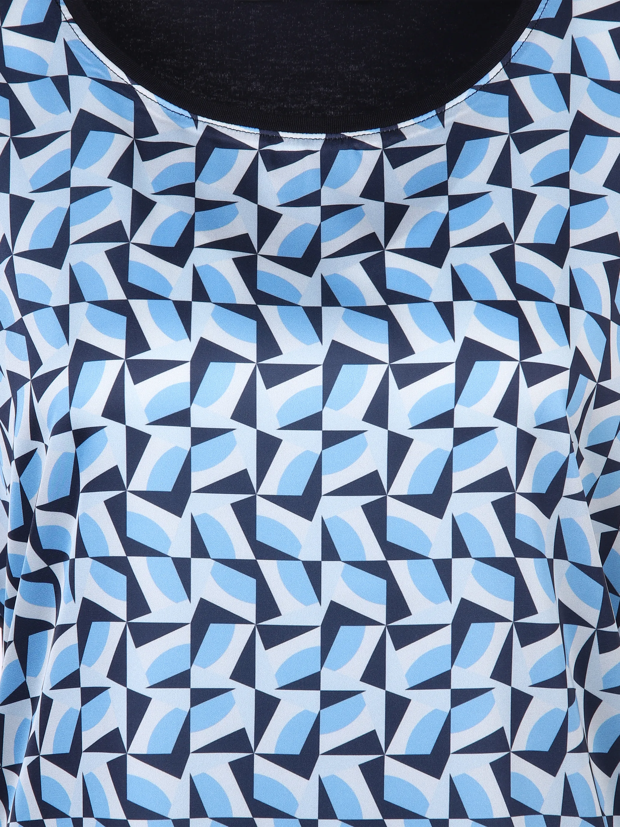 Lisa Tossa Da-Materialmix-Print-Shirt Blau 893334 BLAUMARINE 3 Lisa Tossa Da-Materialmix-Print-Shirt Blau 893334 BLAUMARINE 3