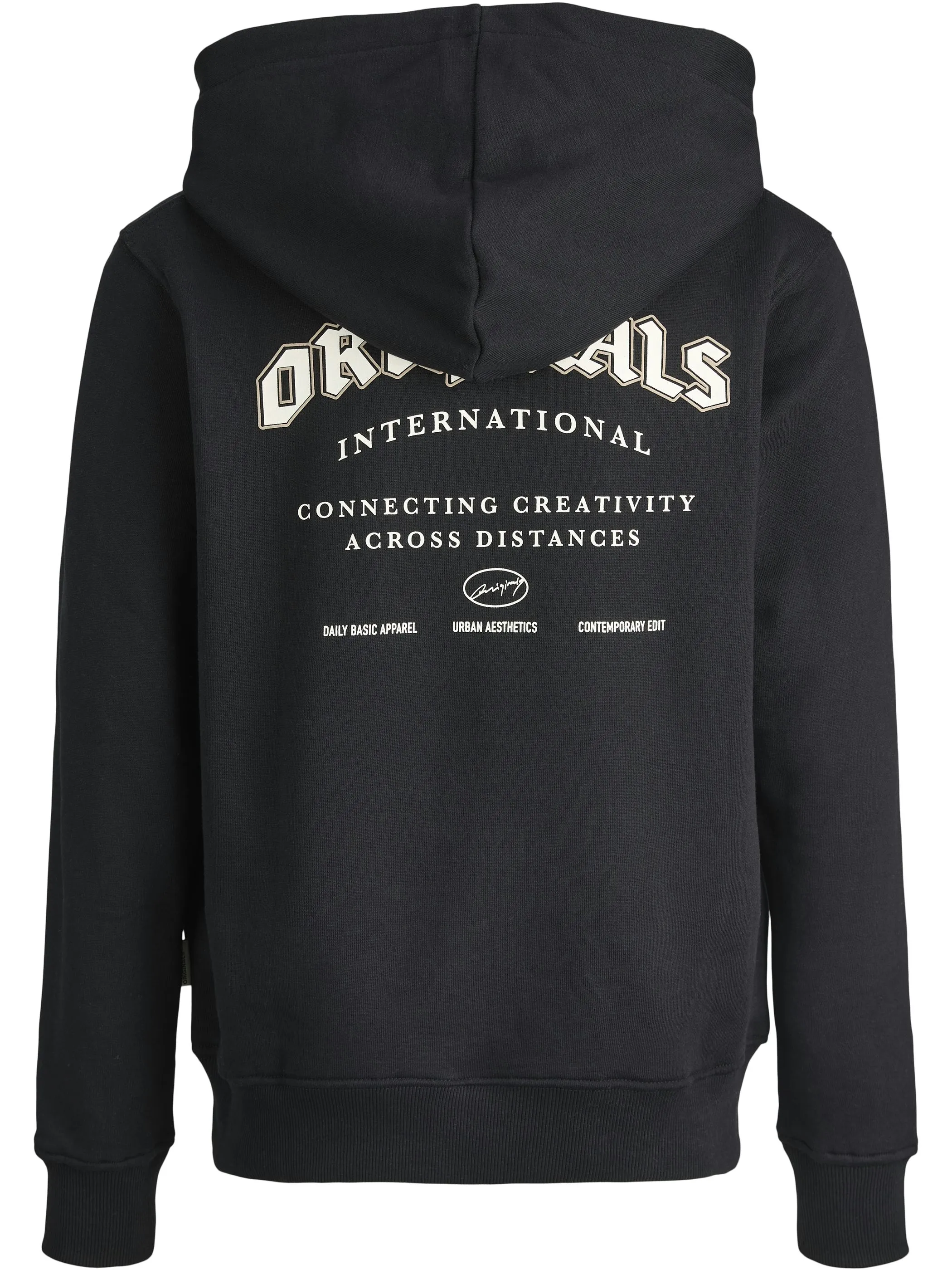 Jack&Jones Junior 12284109 JORMEADOWS SWEAT HOOD Schwarz 917334 178012 2