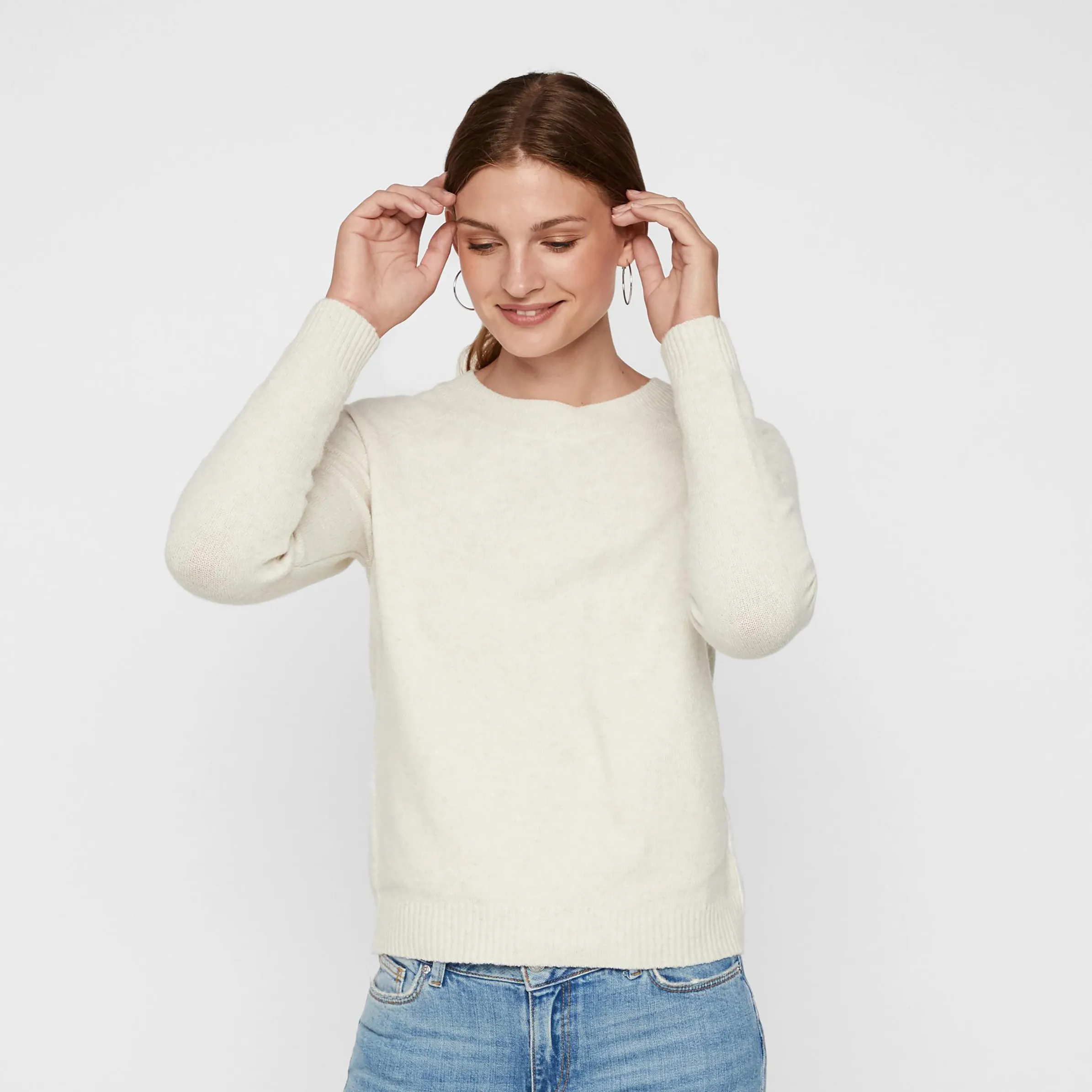 Vero Moda 10201022 VMDOFFY LS O-NECK BLO Weiß 790647 222913001 4 Vero Moda 10201022 VMDOFFY LS O-NECK BLO Weiß 790647 222913001 4