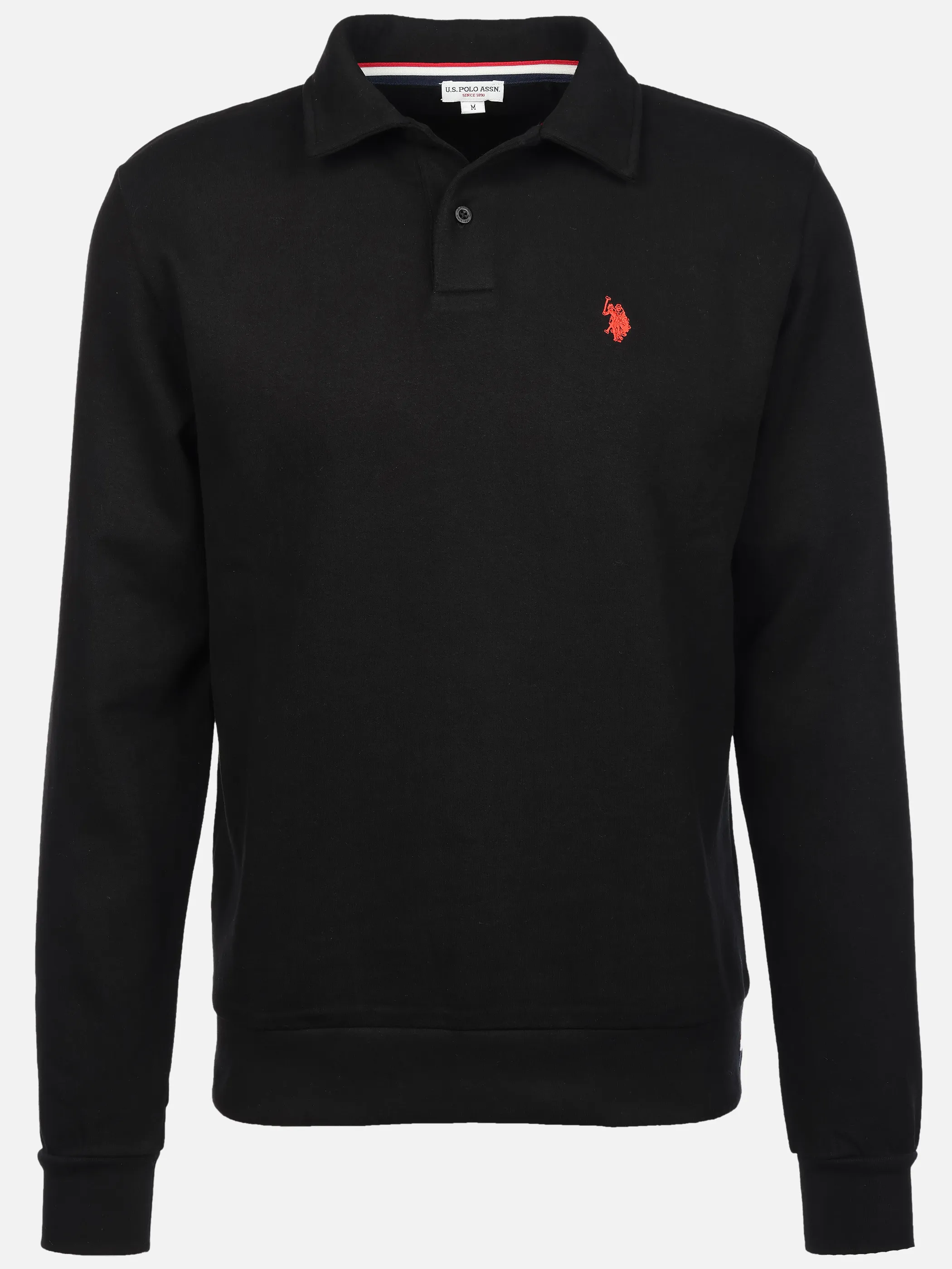 U.S. Polo Assn. He. Sweat Polo 1/1 Arm US17018 Schwarz 933834 191 1