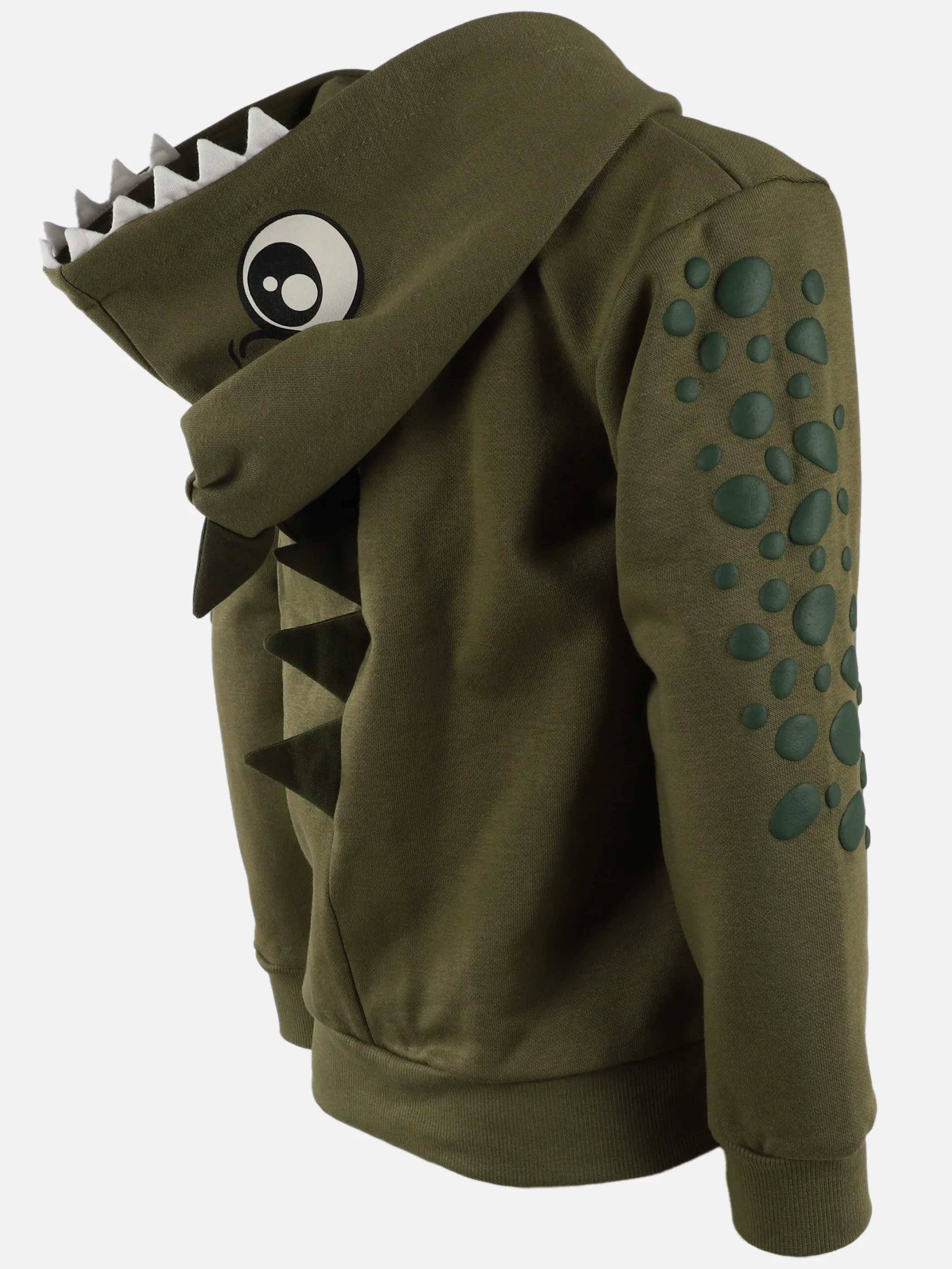 One Way KJ Sweatjacket mit Dino Print in grün Grün 913510 GRÜN 3