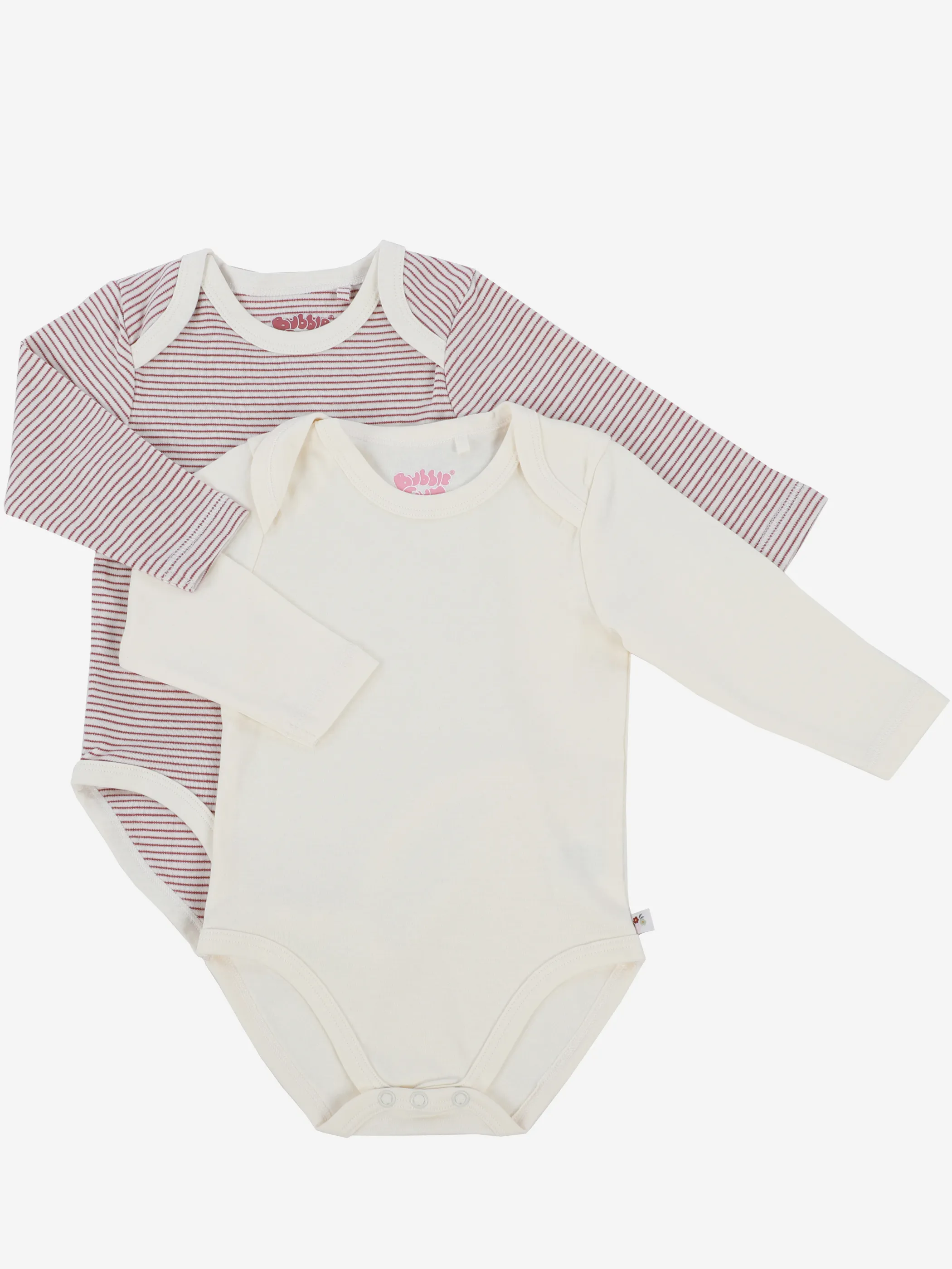 Bubble Gum Baby Mädchen 2er Pack Bodys american Stil beige Beige 898707 BEIGE 1
