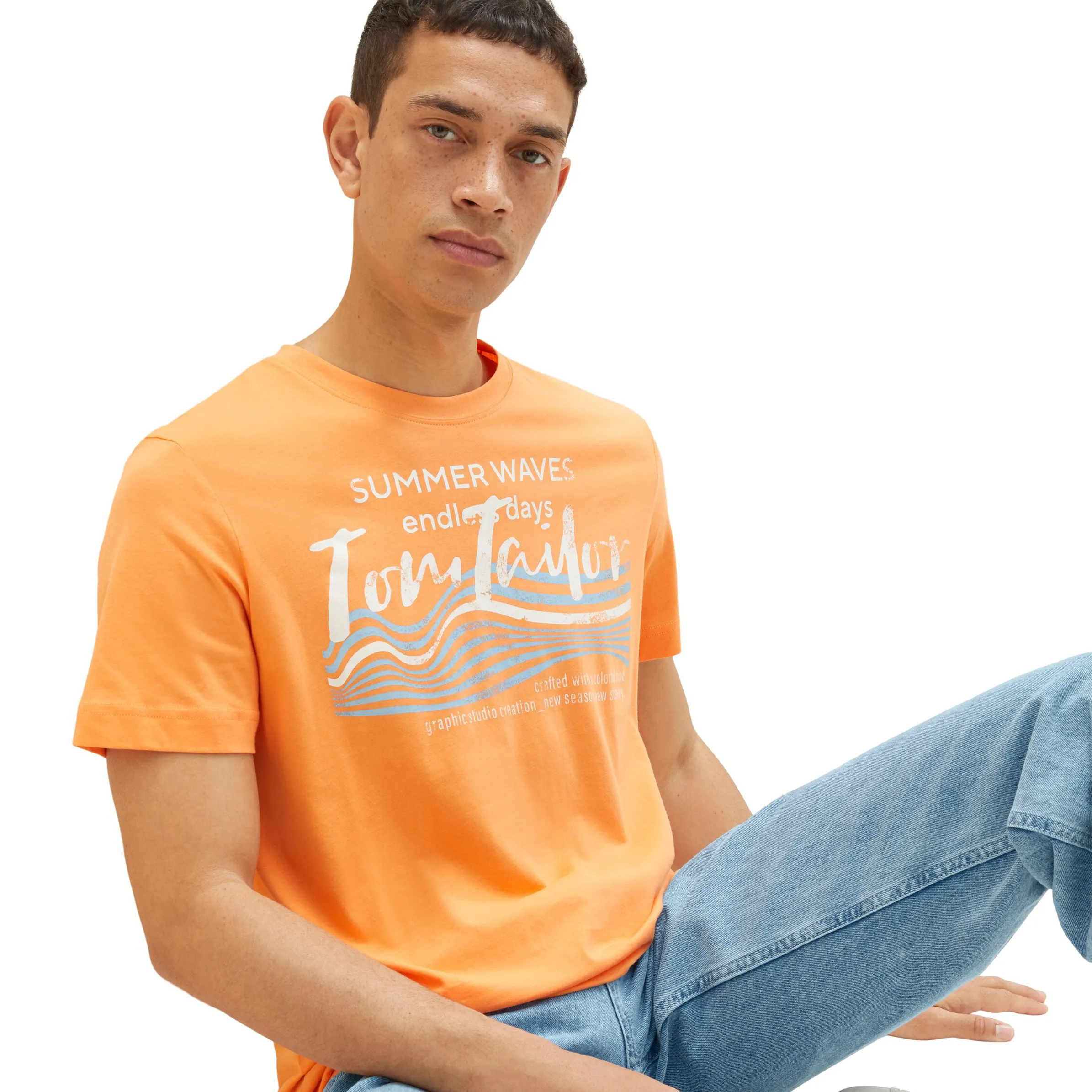 Tom Tailor 1038661 printed t-shirt Orange 880584 22195 3
