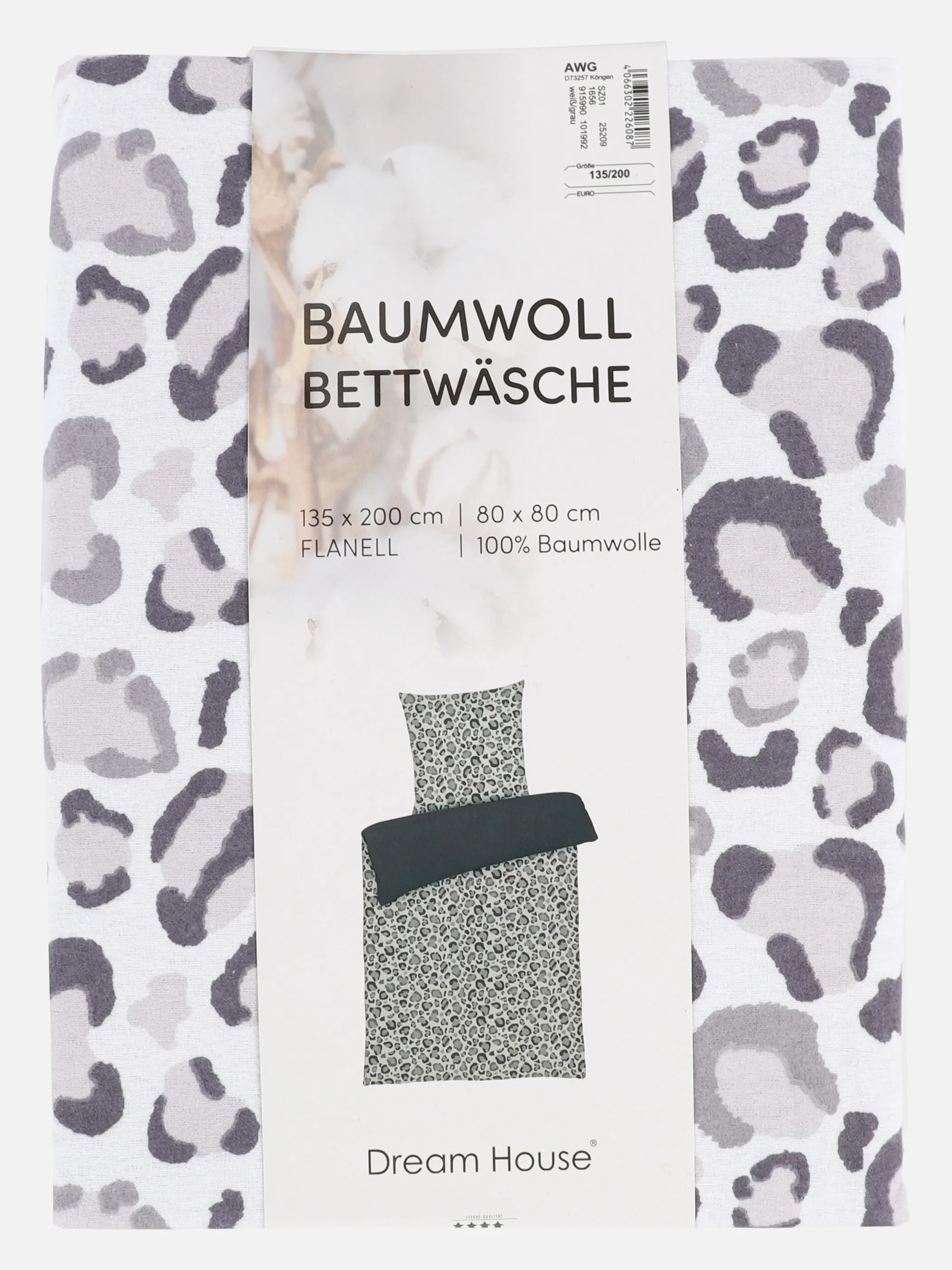 AWG Mode - Flanell-Bettwäsche, 135x200cm | noSize