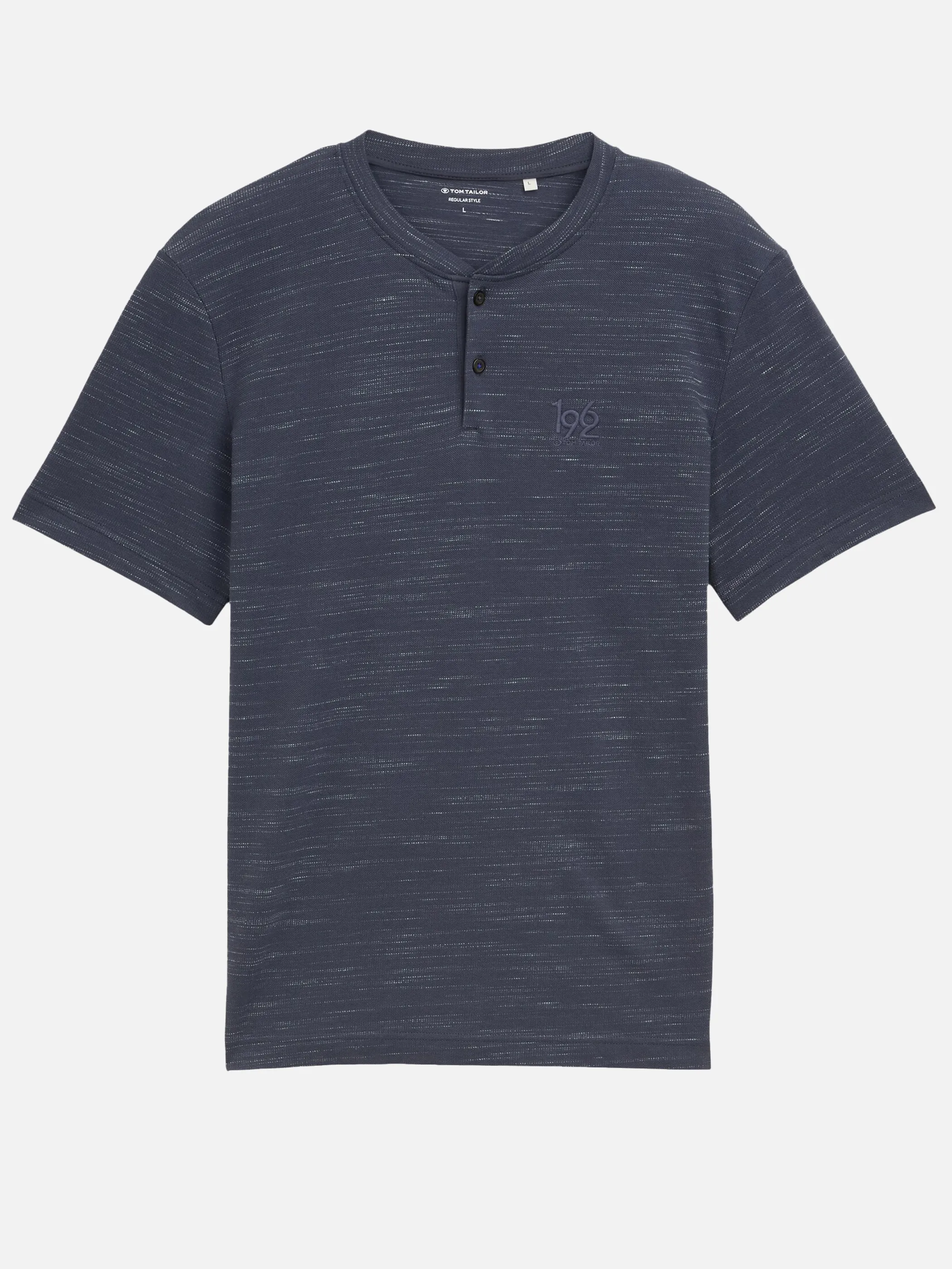 Tom Tailor 1046718 injected piquŽ® henley Grau 910667 10306 1 Tom Tailor 1046718 injected piquŽ® henley Grau 910667 10306 1