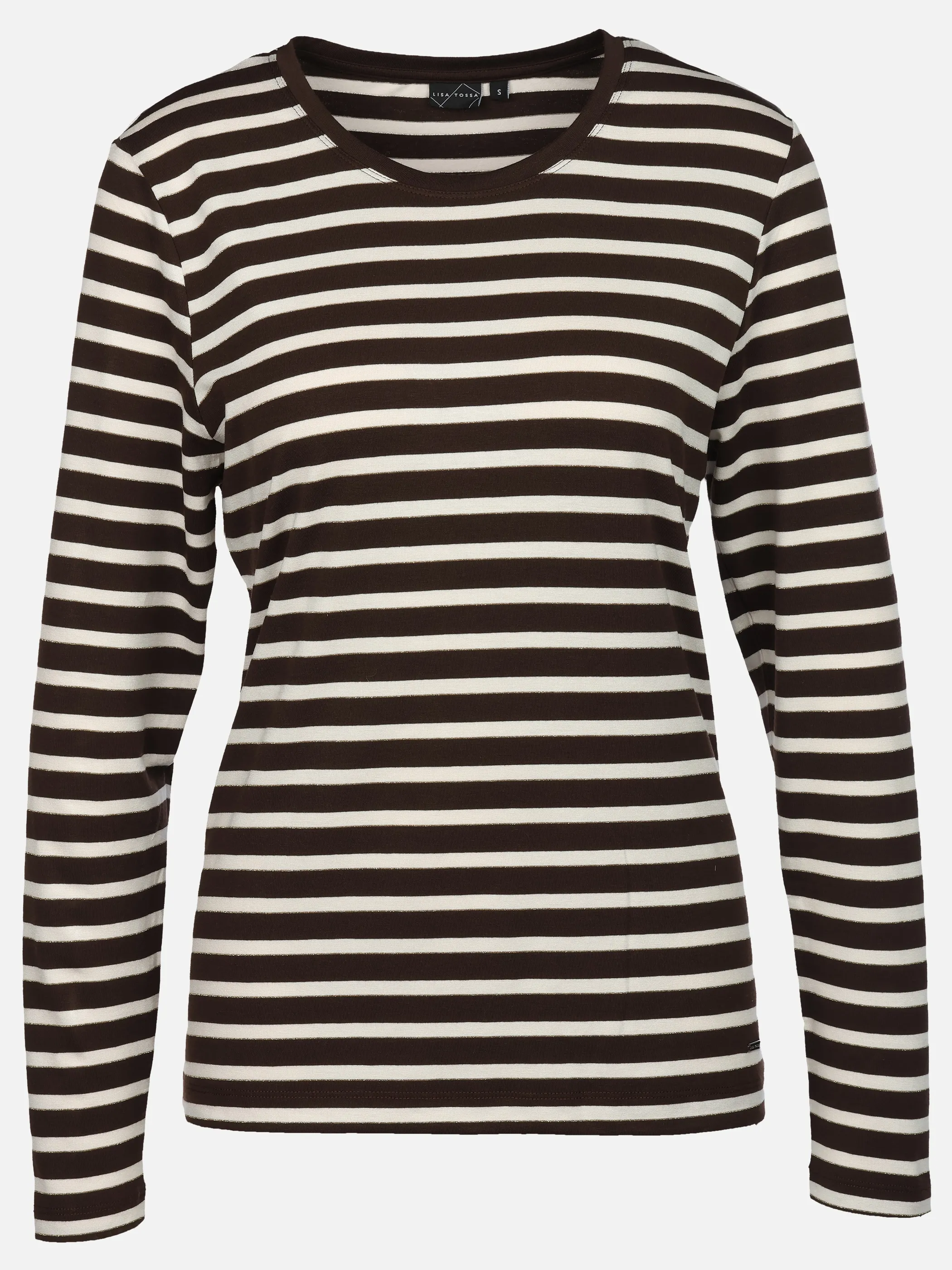 Lisa Tossa Da.Ringelshirt m. Lurex Braun 933072 JAVA 1