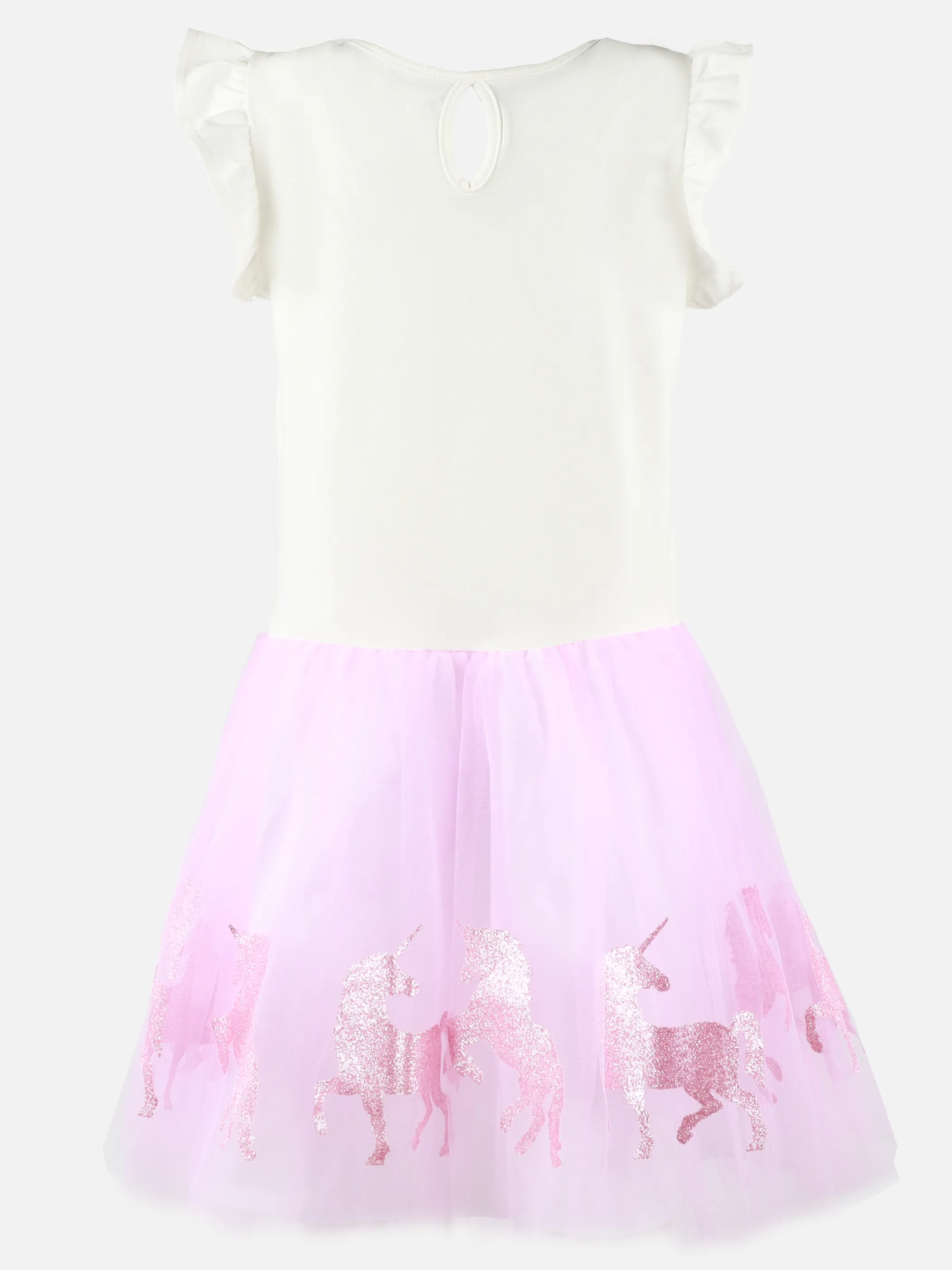 Bubble Gum KM Kleid mit EInhorn print in rosa Rosa 908867 ROSA 2