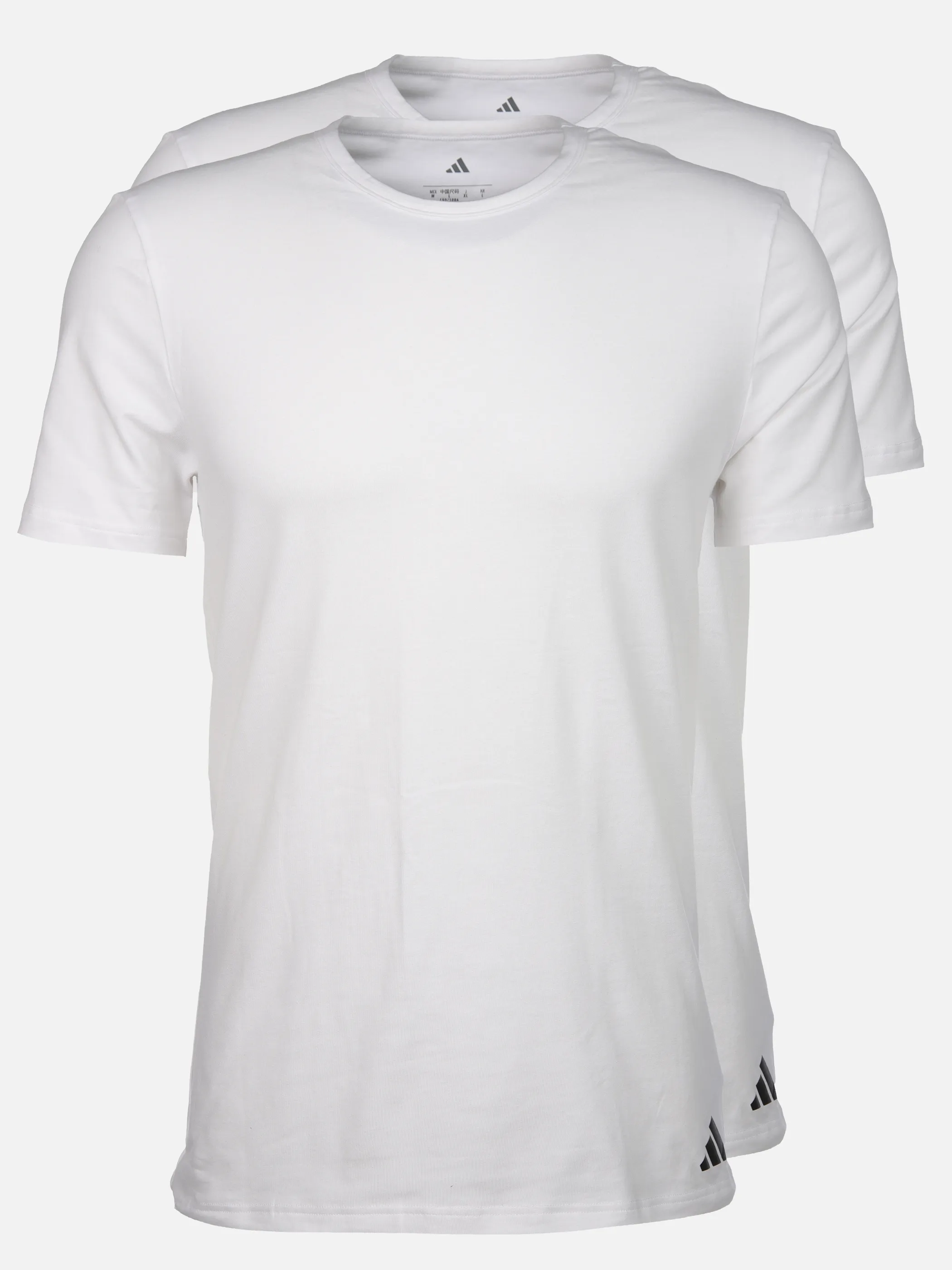 Adidas 4AM016 Crew Neck Shirt (2PK) Weiß 908003 100 1 Adidas 4AM016 Crew Neck Shirt (2PK) Weiß 908003 100 1