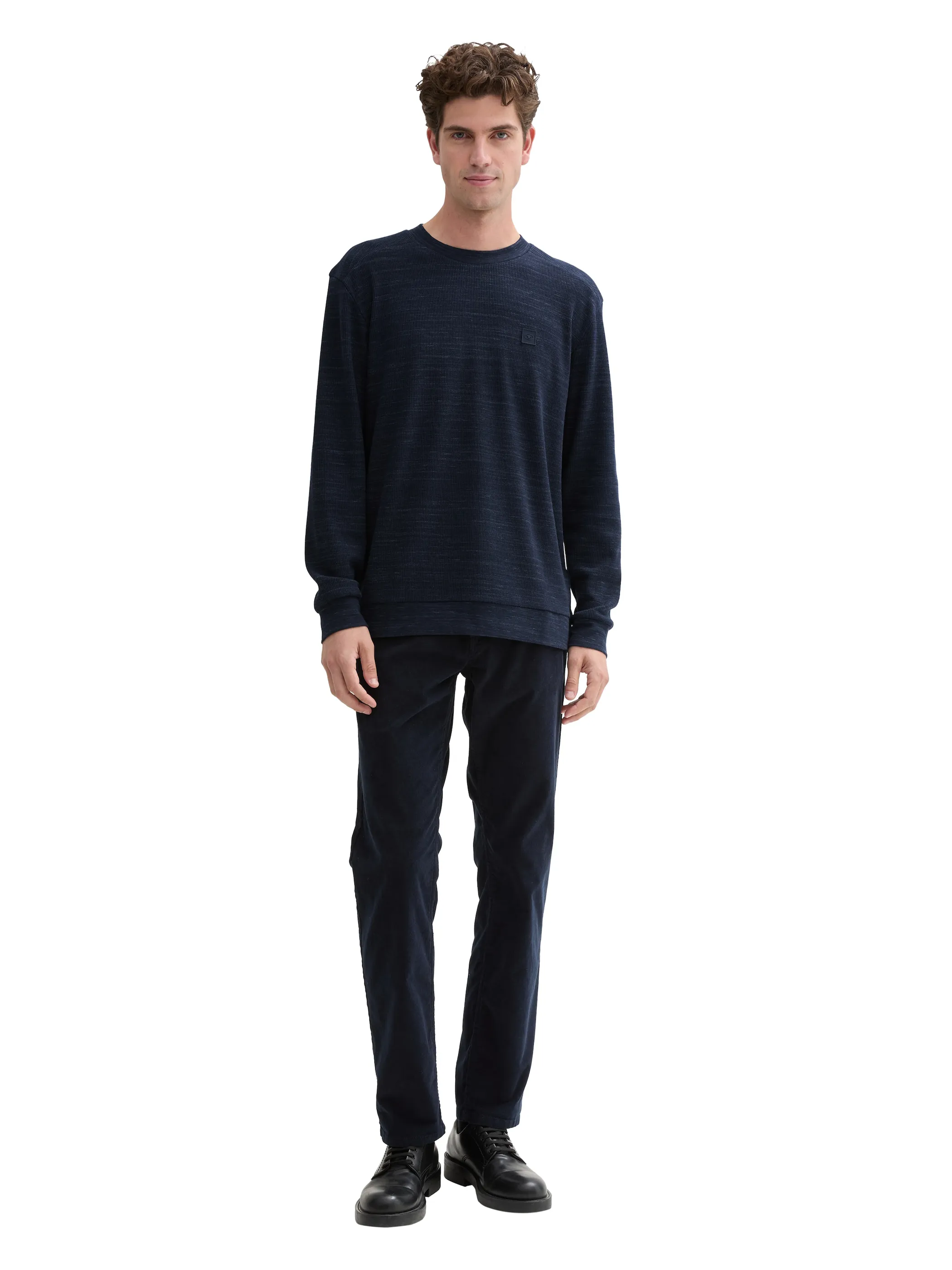 Tom Tailor 1043995 structured longsleeve Marine 903284 36827 3