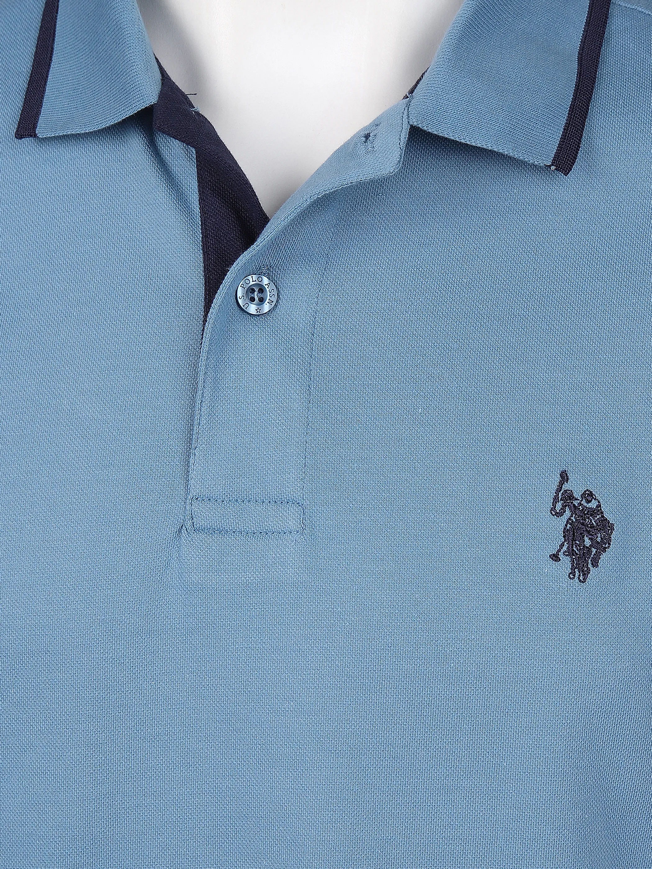 U.S. Polo Assn. He. Poloshirt 1/2 Arm uni Blau 861379 132 BLUE 3 U.S. Polo Assn. He. Poloshirt 1/2 Arm uni Blau 861379 132 BLUE 3