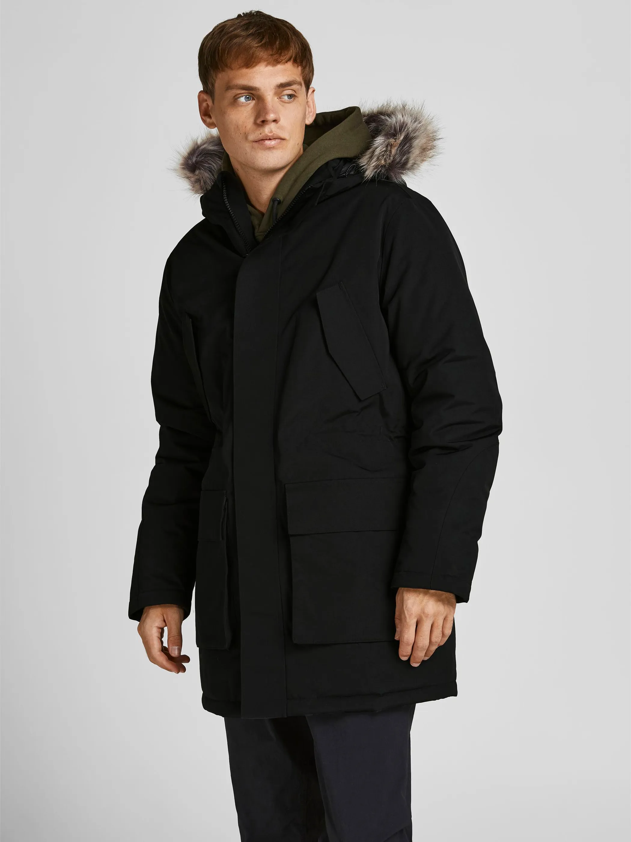 Jack Jones 12190042 JJSUPER PARKA Schwarz 854385 178012 4 Jack Jones 12190042 JJSUPER PARKA Schwarz 854385 178012 4