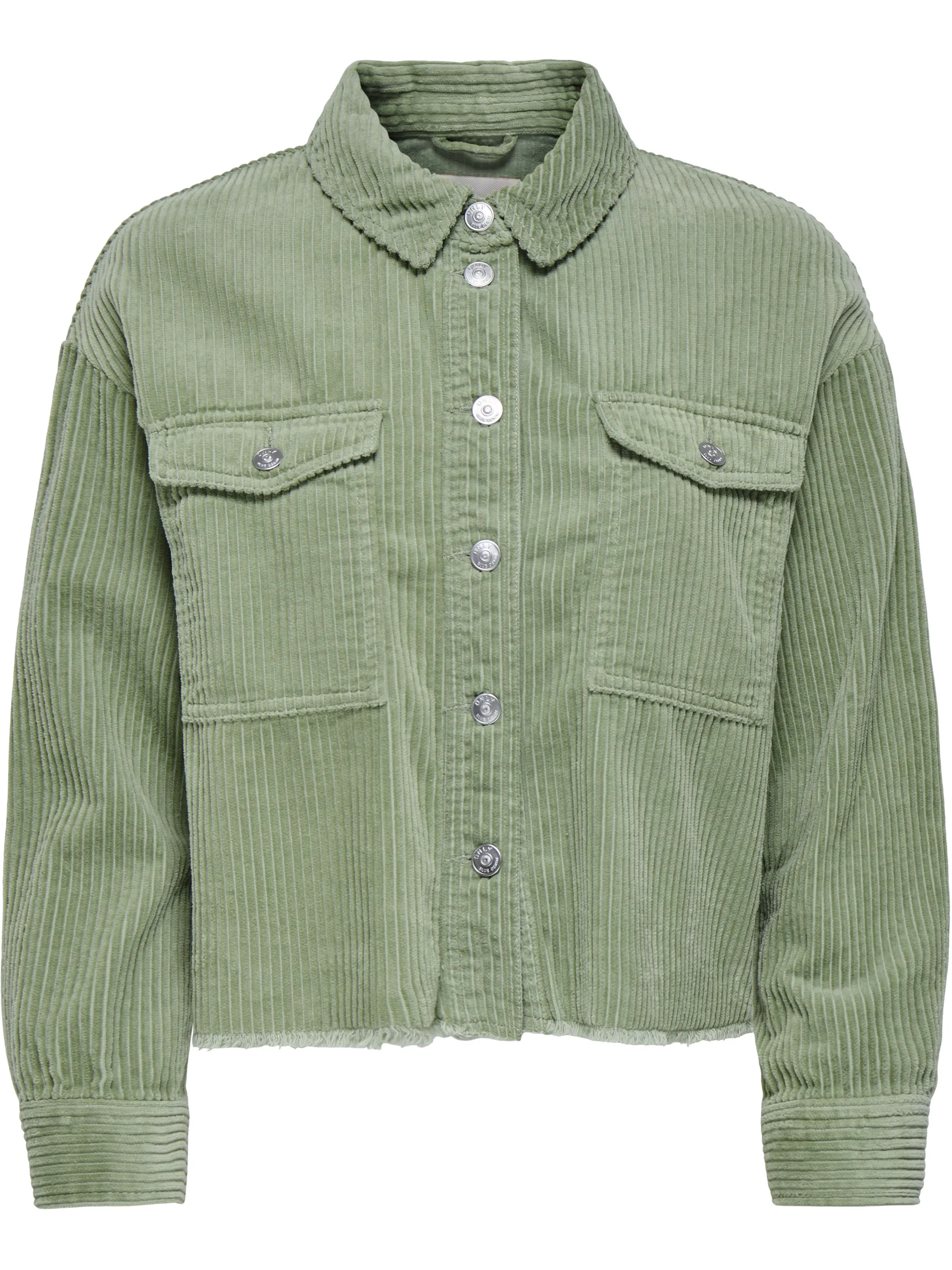 Only ONLY 15222456 ONLMARINA-ENY LIFE L/S CORD JACKET Grün 913013 213591 5