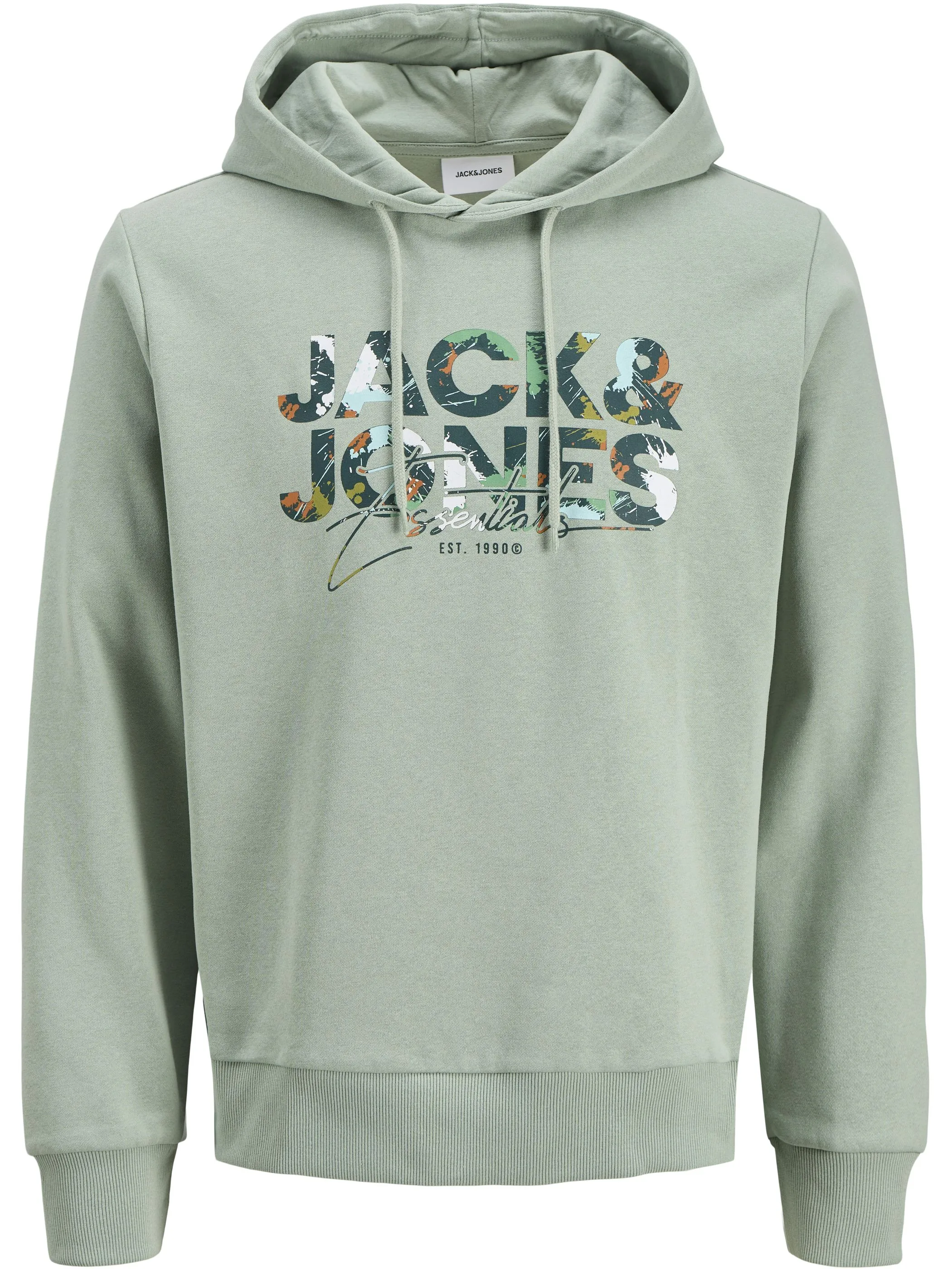 Pullover Jack Jones Hoodie Grau Jack&Jones JJGEPLAS SWEAT Hoodie
