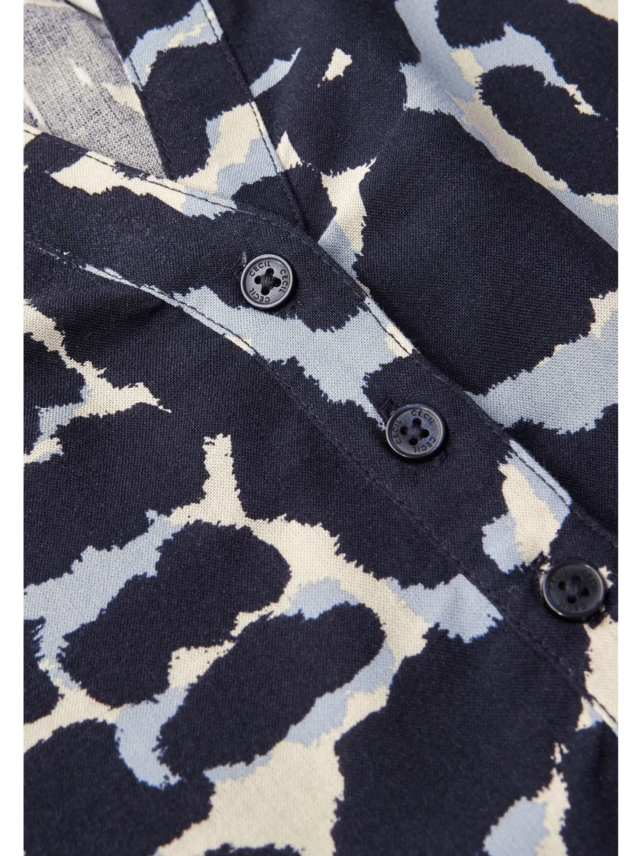Cecil B345986 TOS AOP Blouse Blau 919249 36831 3
