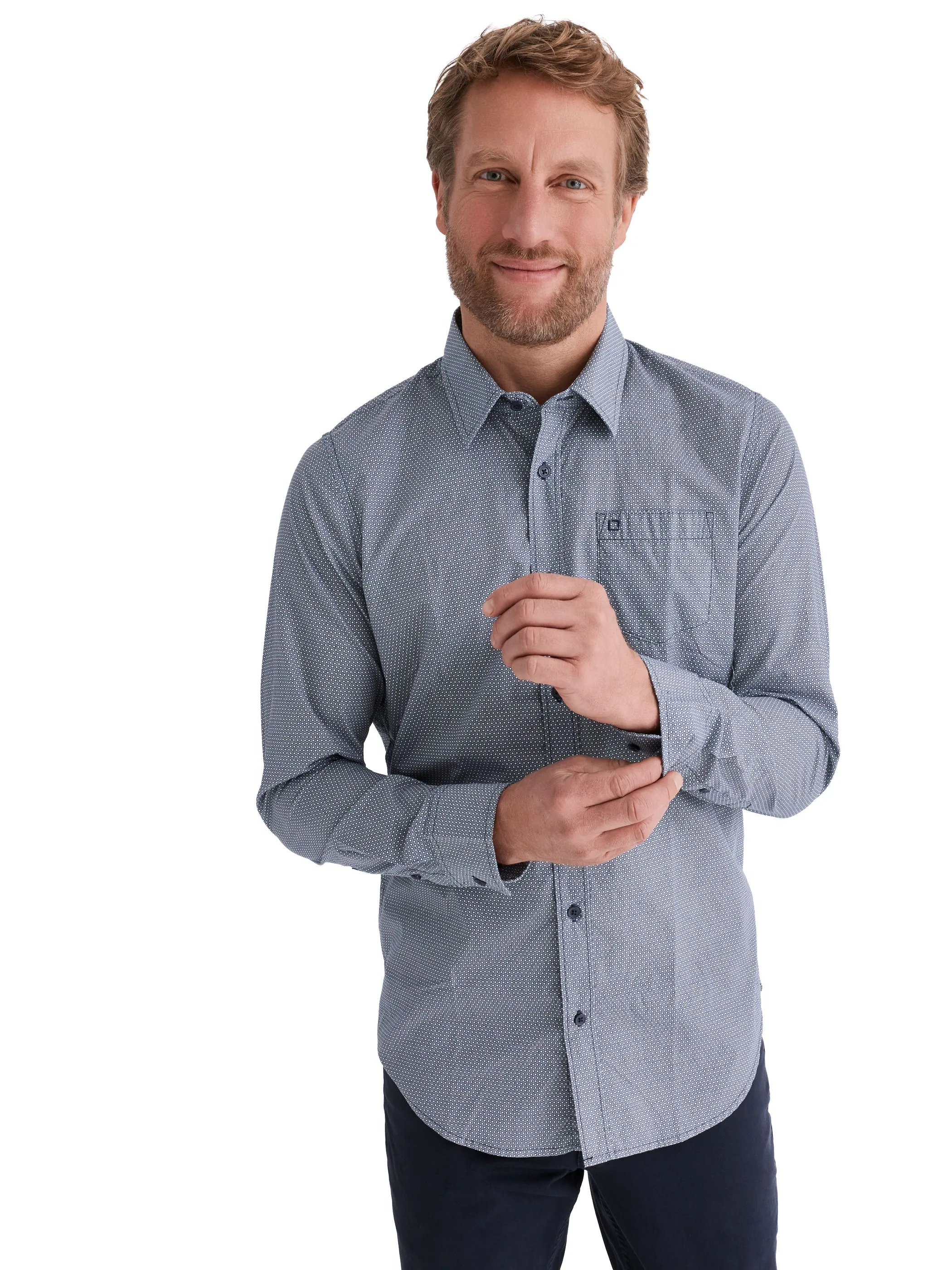 Stooker HAKA 73150330009606 He. Bluse/Hemd, Marine 913864 9606 1