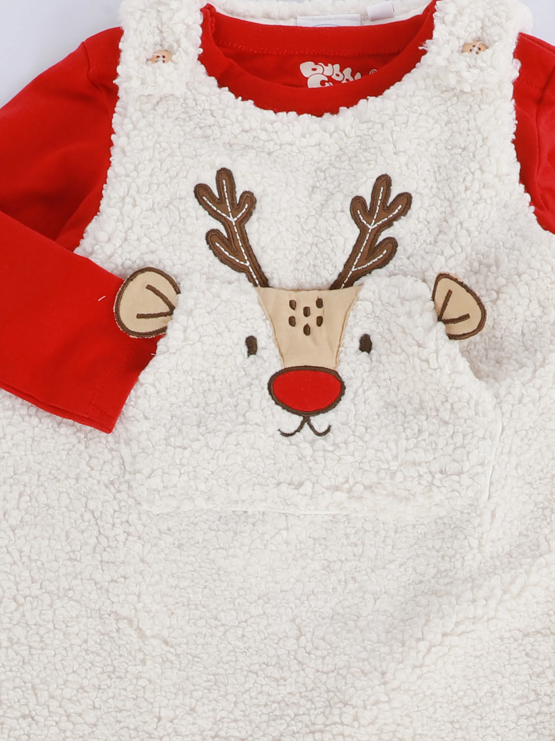 Bubble Gum Baby Unisex Weihnachtsstrampler mit Rentiermotiv Weiß 901399 WEIß 3 Bubble Gum Baby Unisex Weihnachtsstrampler mit Rentiermotiv Weiß 901399 WEIß 3