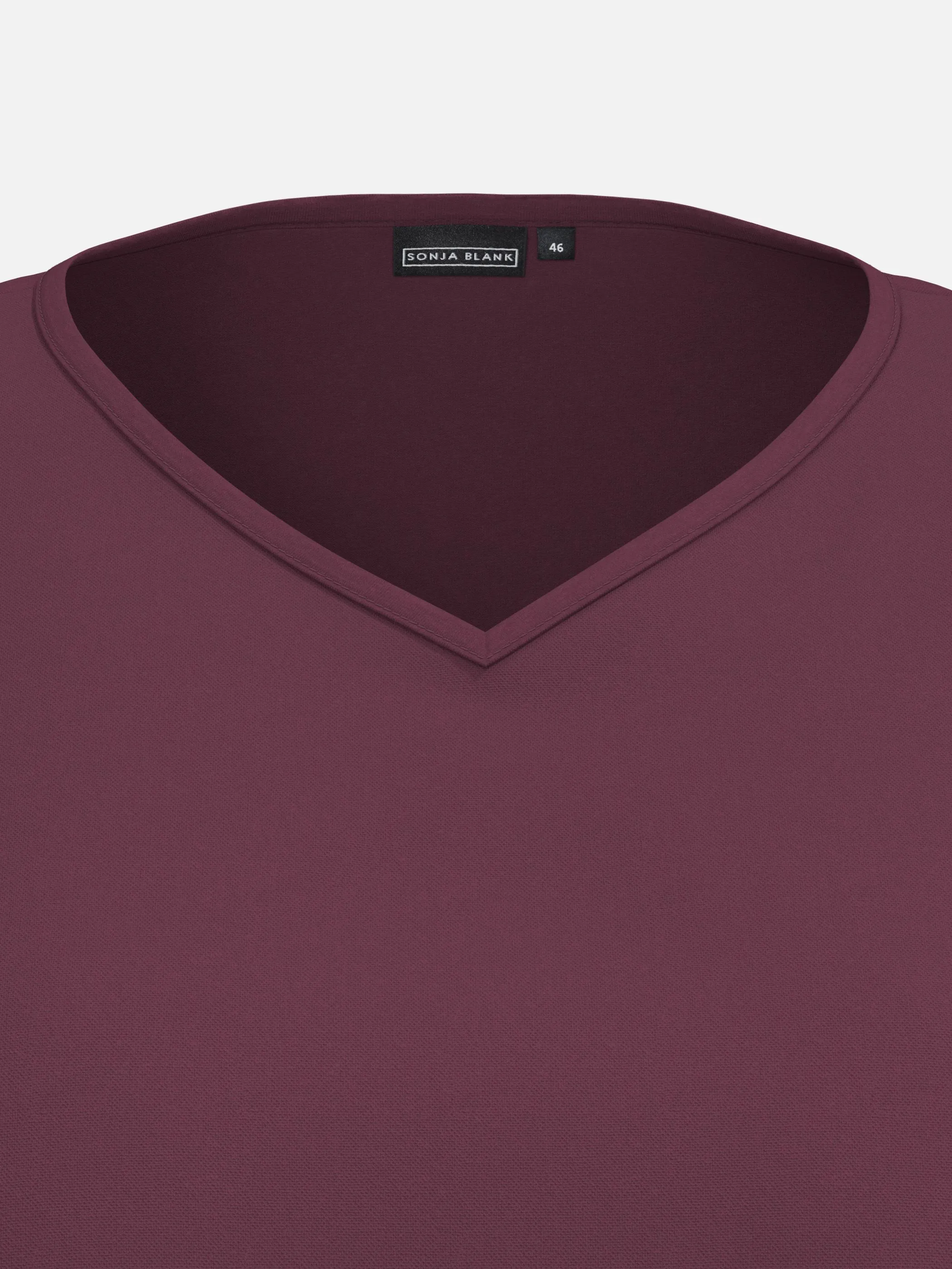 Sonja Blank Da-gr.Gr. Shirt, langarm Rot 929998 AUBERGINE 3