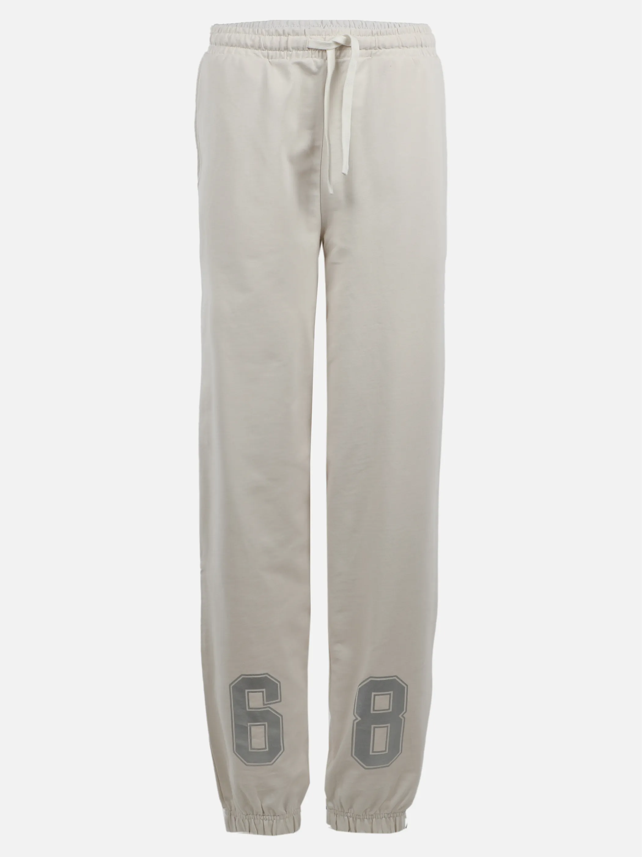 One Way JM Jogginghose in offwhite mit Zahlen am Bein Weiß 910081 OFFWHITE 1