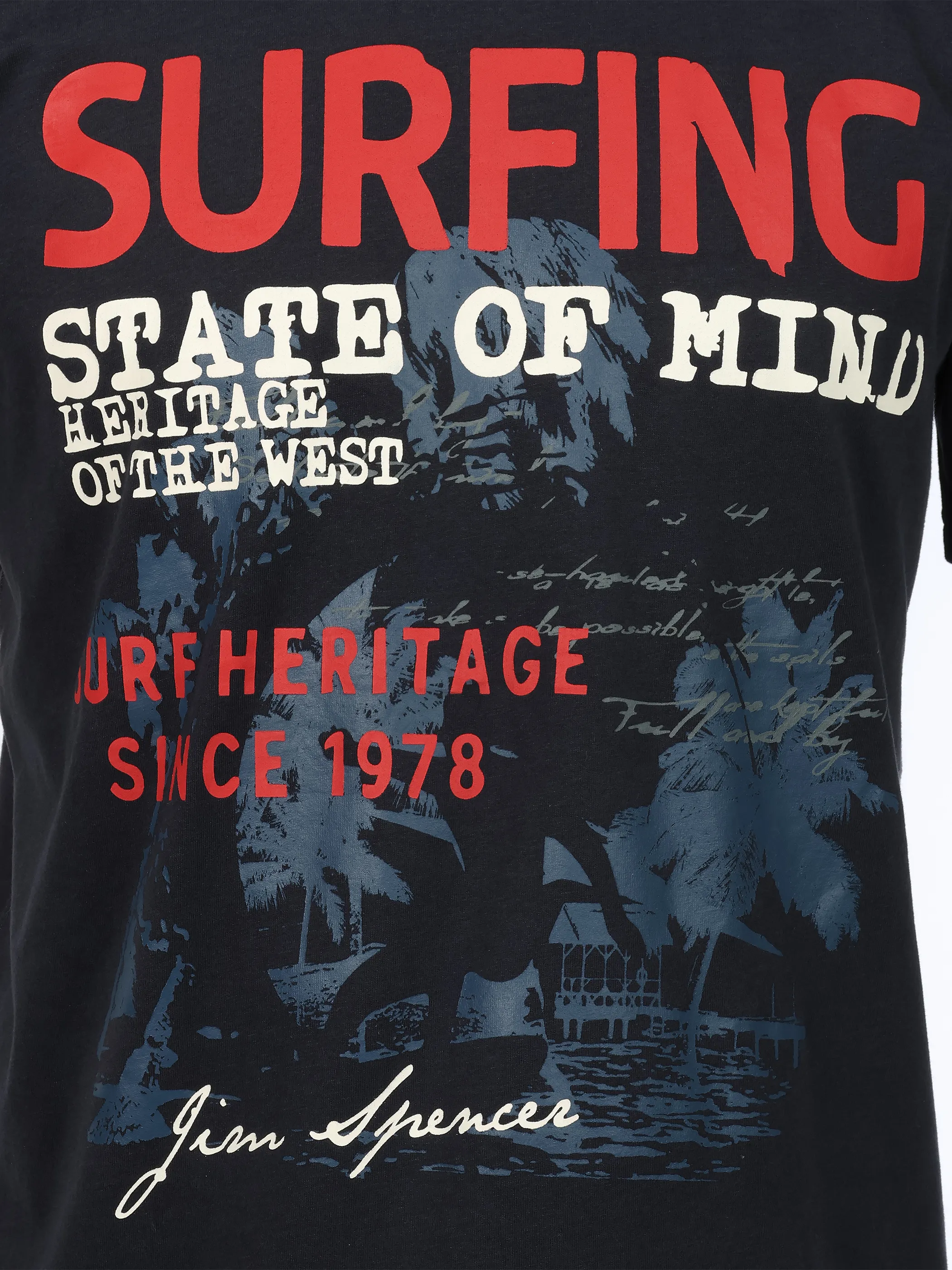 Jim Spencer He. T-Shirt 1/2 Arm print Blau 926456 NAVY 3