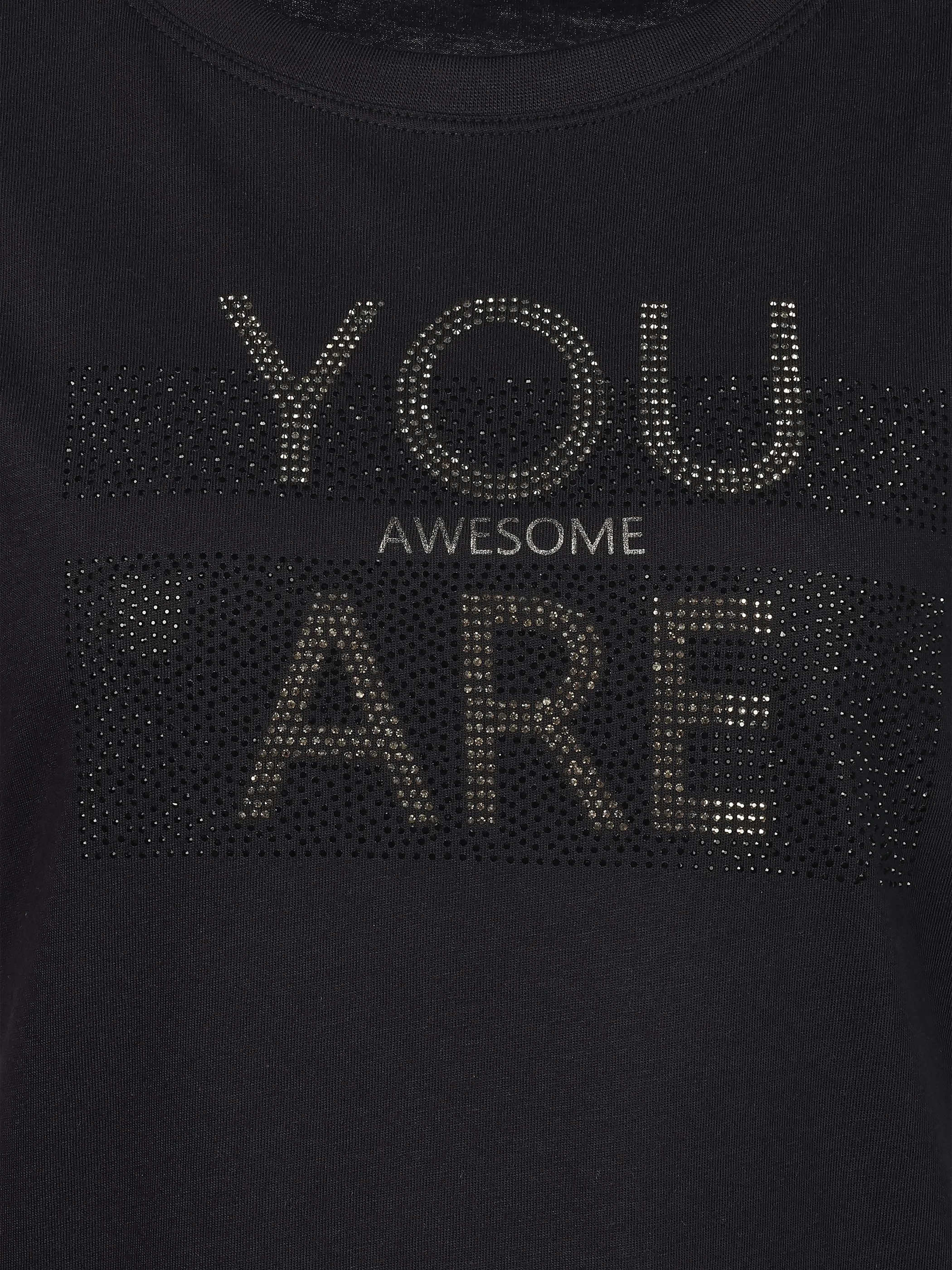 Sure Da-T-Shirt m. Straß Schwarz 926283 BLACK 3