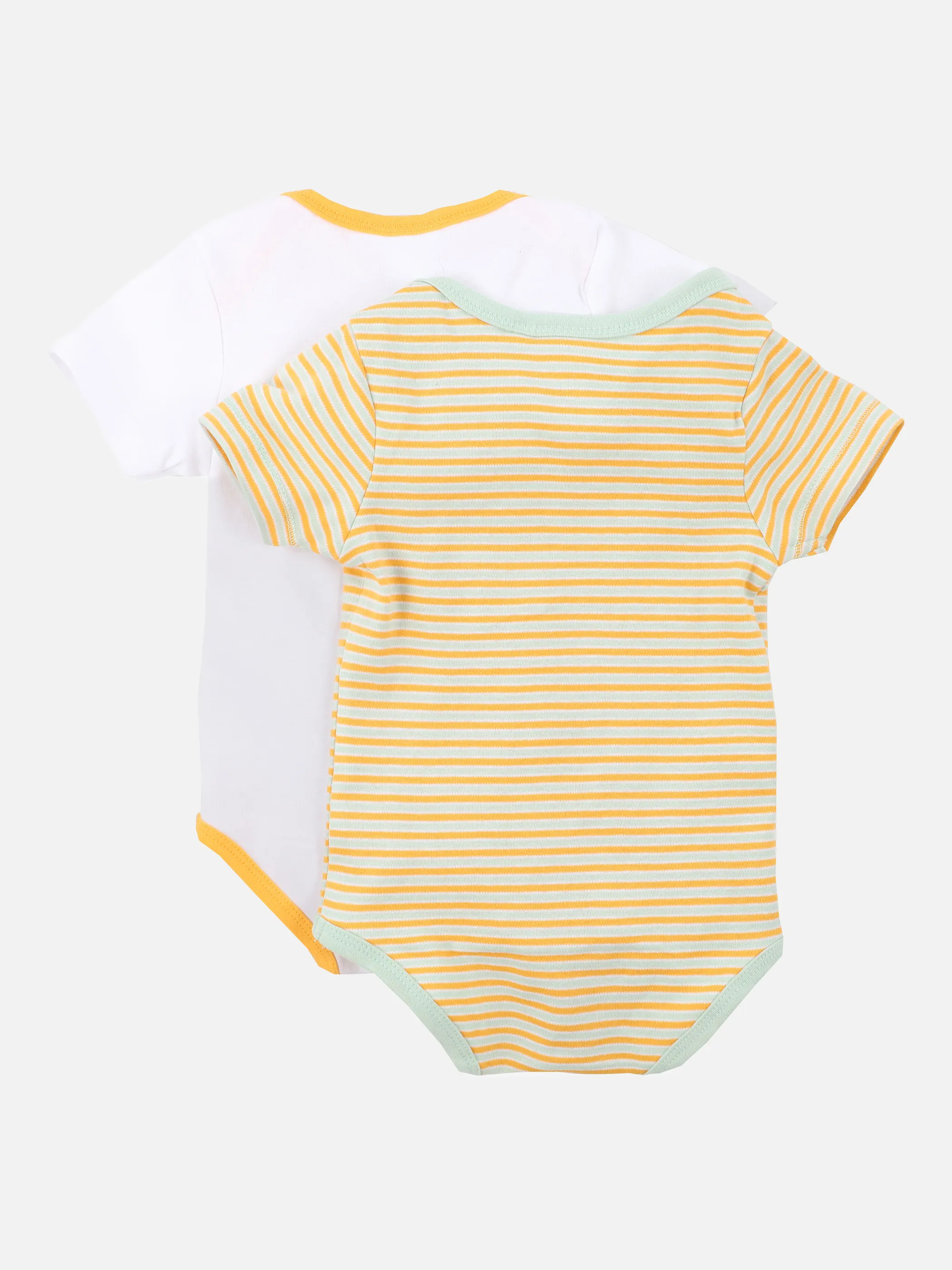 Bubble Gum BU 2er Pack Body 1/2 Arm mit Druck Weiß 877608 WEIß/GELB 2 Bubble Gum BU 2er Pack Body 1/2 Arm mit Druck Weiß 877608 WEIß/GELB 2