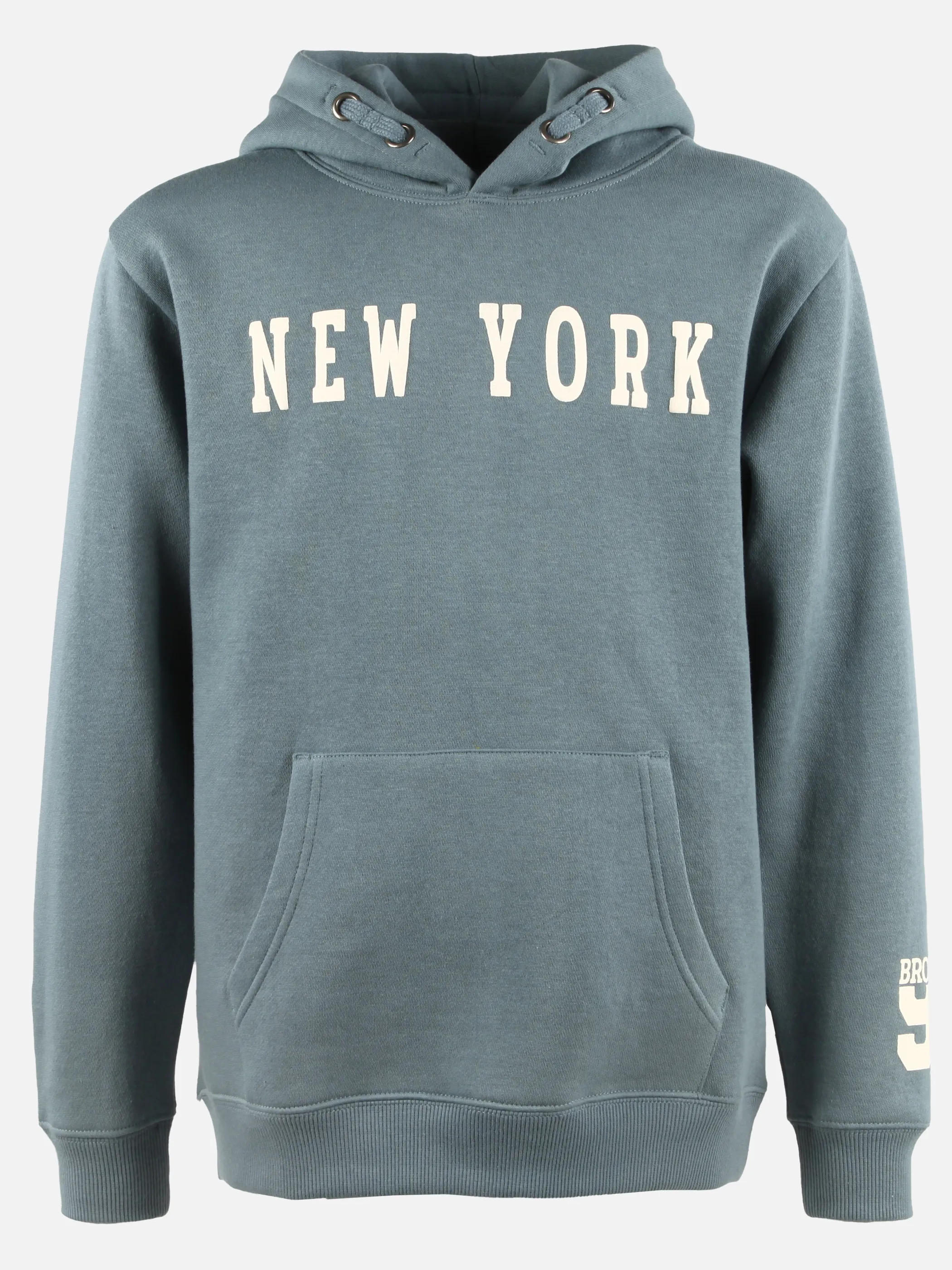 One Way JJ Hoodie "NYC Brooklyn 99" Print in blaugrau Blau 916226 BLAUGRAU 1