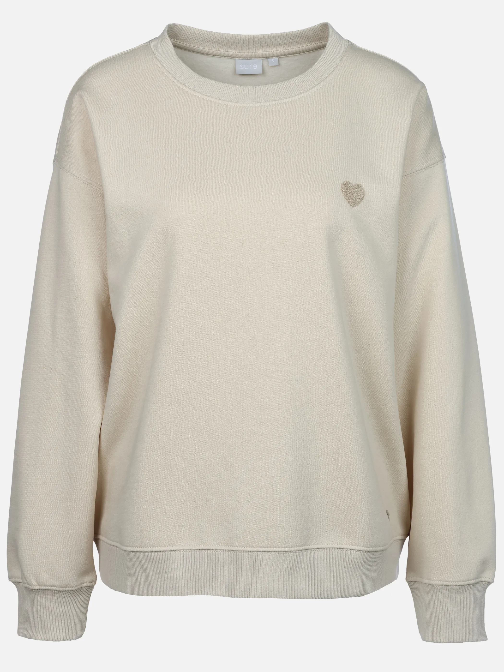 Sure Da. Sweatshirt m. Stickerei Beige 928160 FRENCHOAK 1