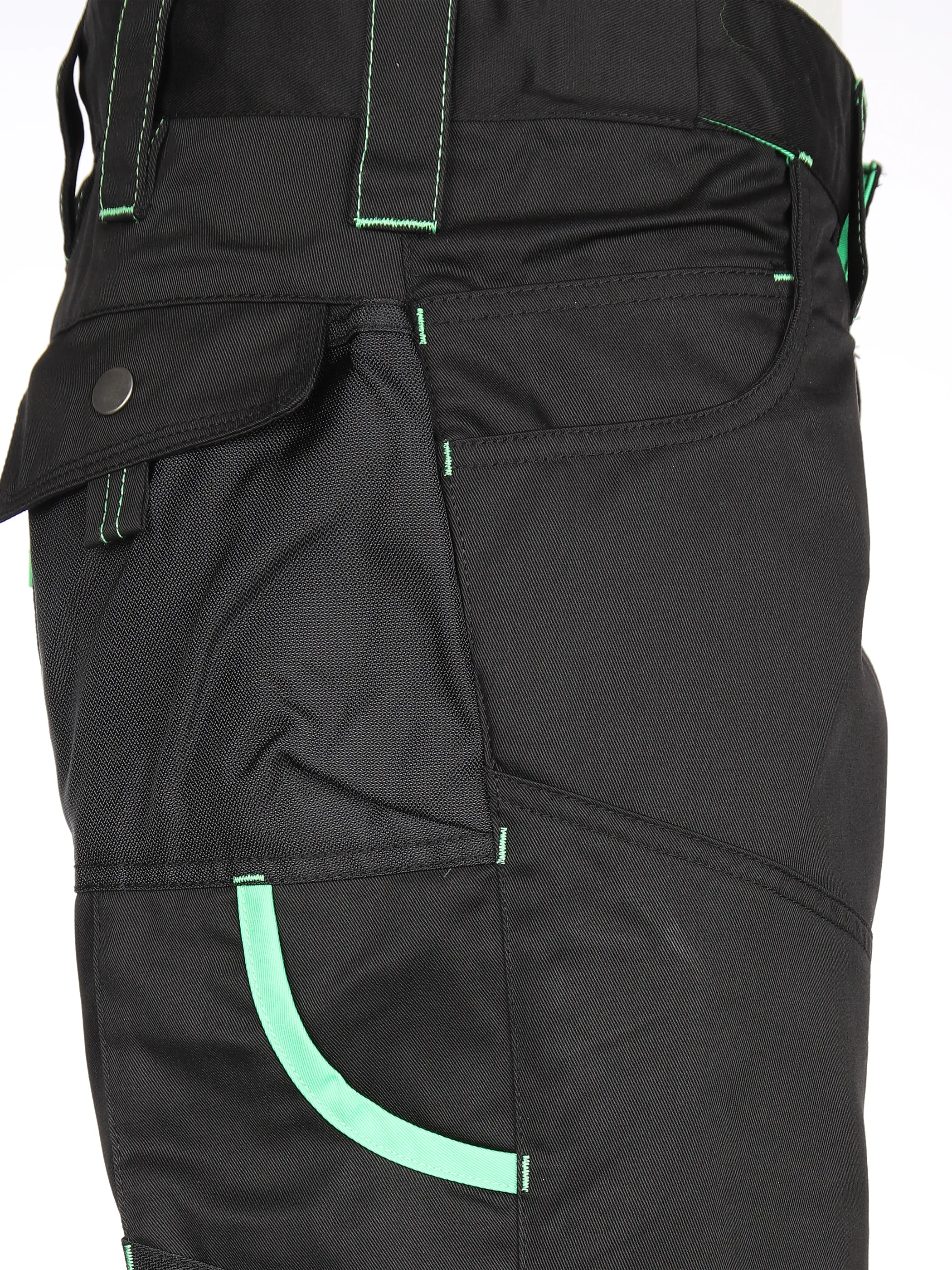 Worker He. Berufshose Neon Schwarz 828782 BLACK/GREE 4 Worker He. Berufshose Neon Schwarz 828782 BLACK/GREE 4