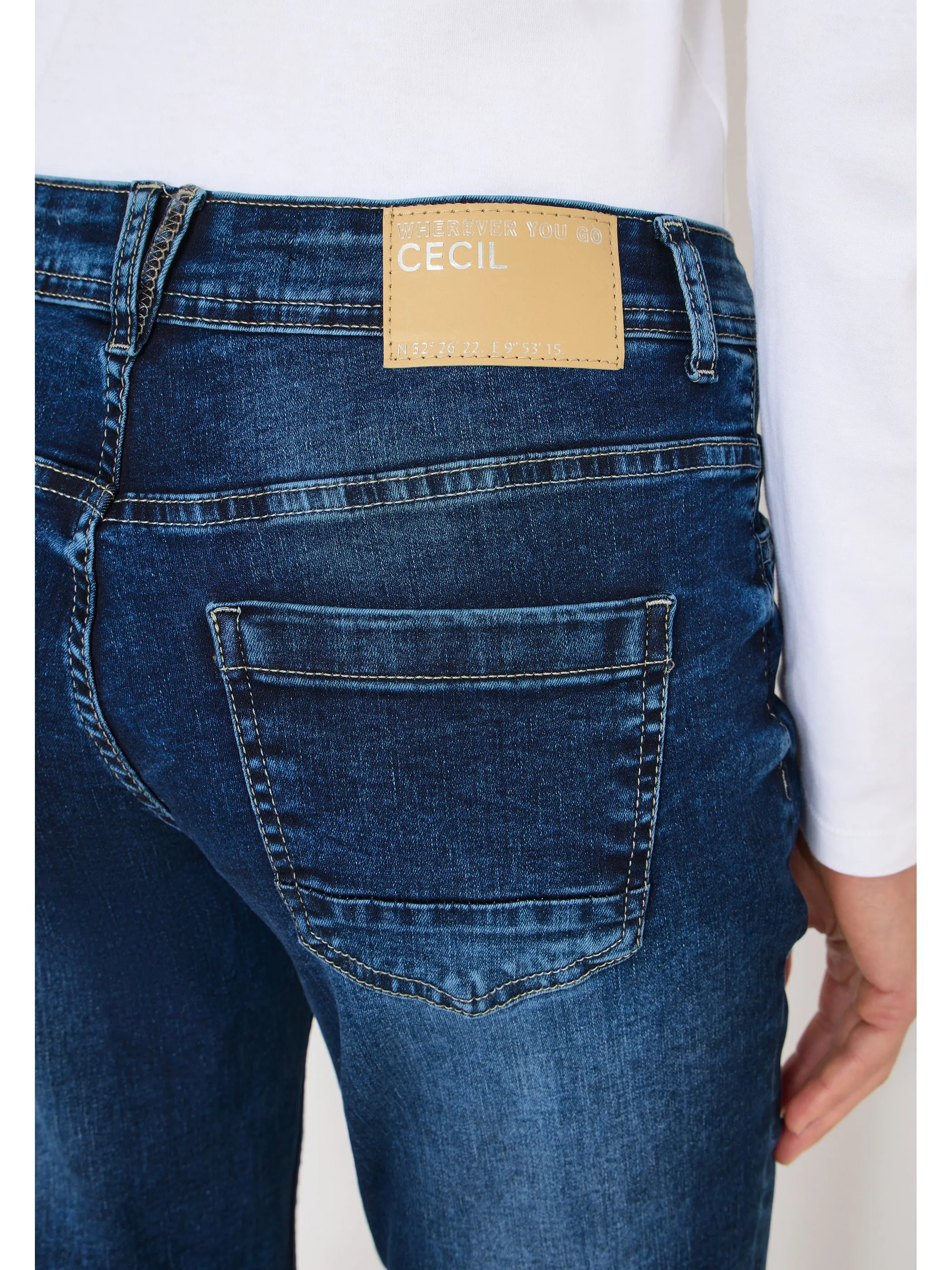 Cecil B380159 Style NOS Scarlett Mid Blue Blau 922237 10281