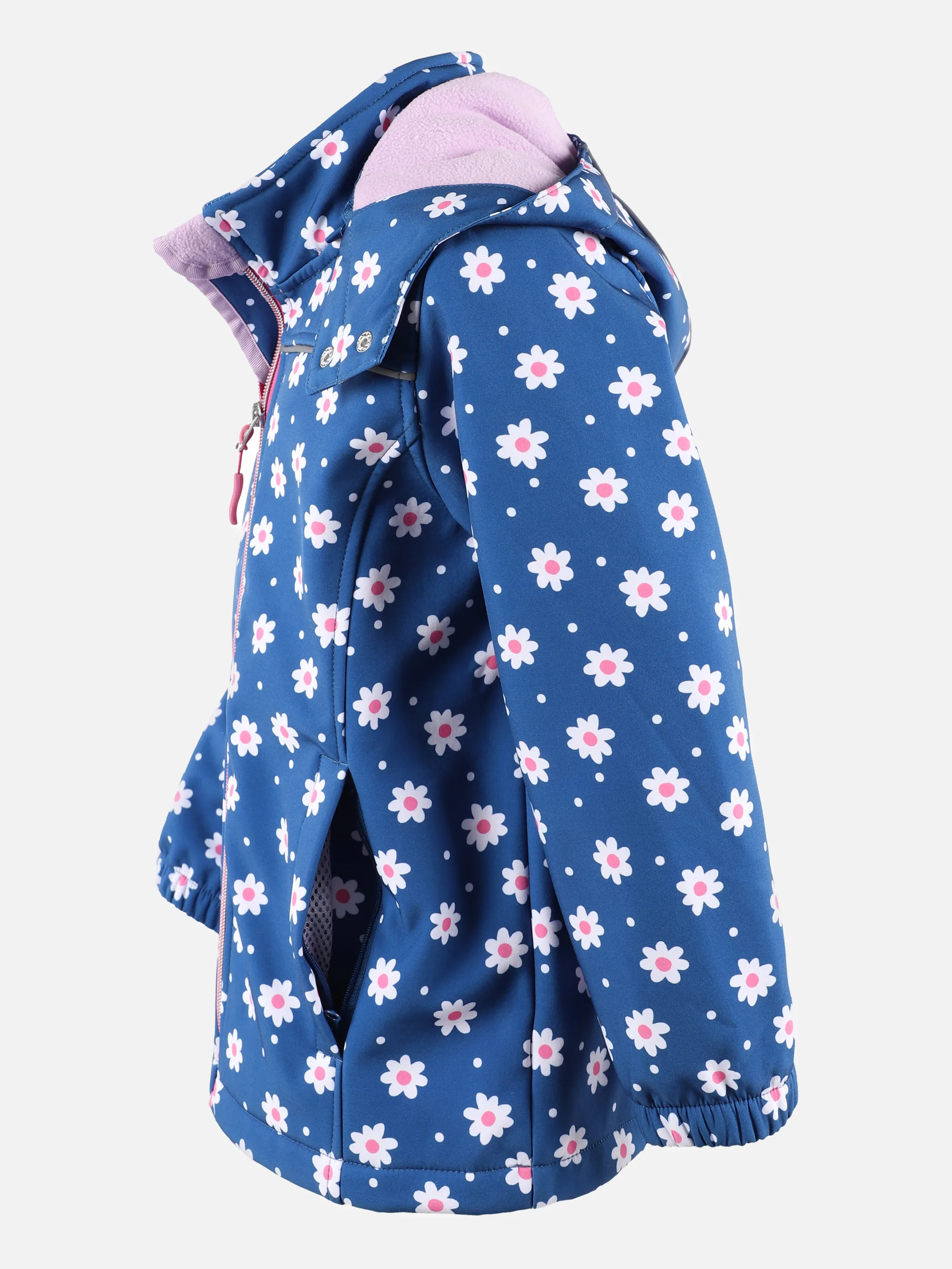 Stop + Go KM Softshelljacke mit AOP Blumen in navy Blau 875506 BLAU 3 Stop + Go KM Softshelljacke mit AOP Blumen in navy Blau 875506 BLAU 3